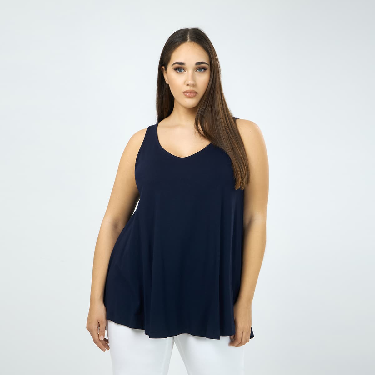 Basic μπλούζα με στρογγυλάδα