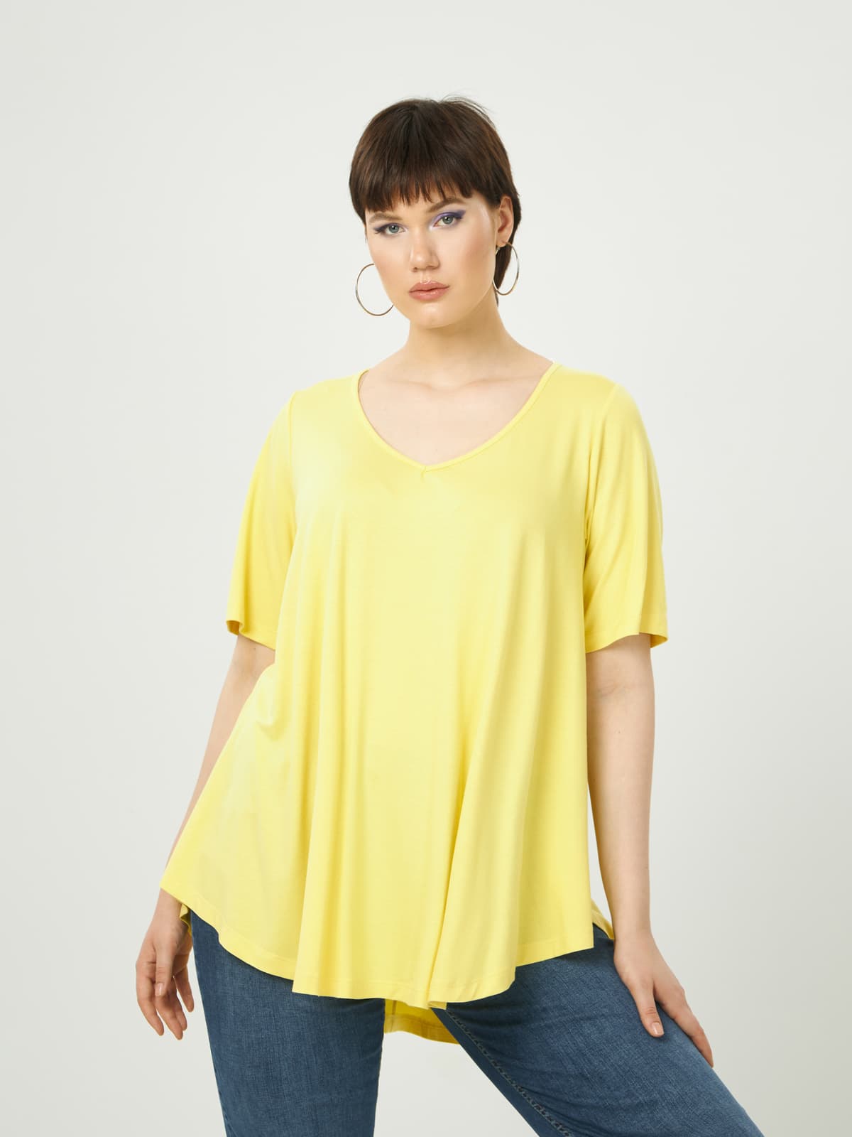 Women's T-Shirts Mat Fashion Yellow