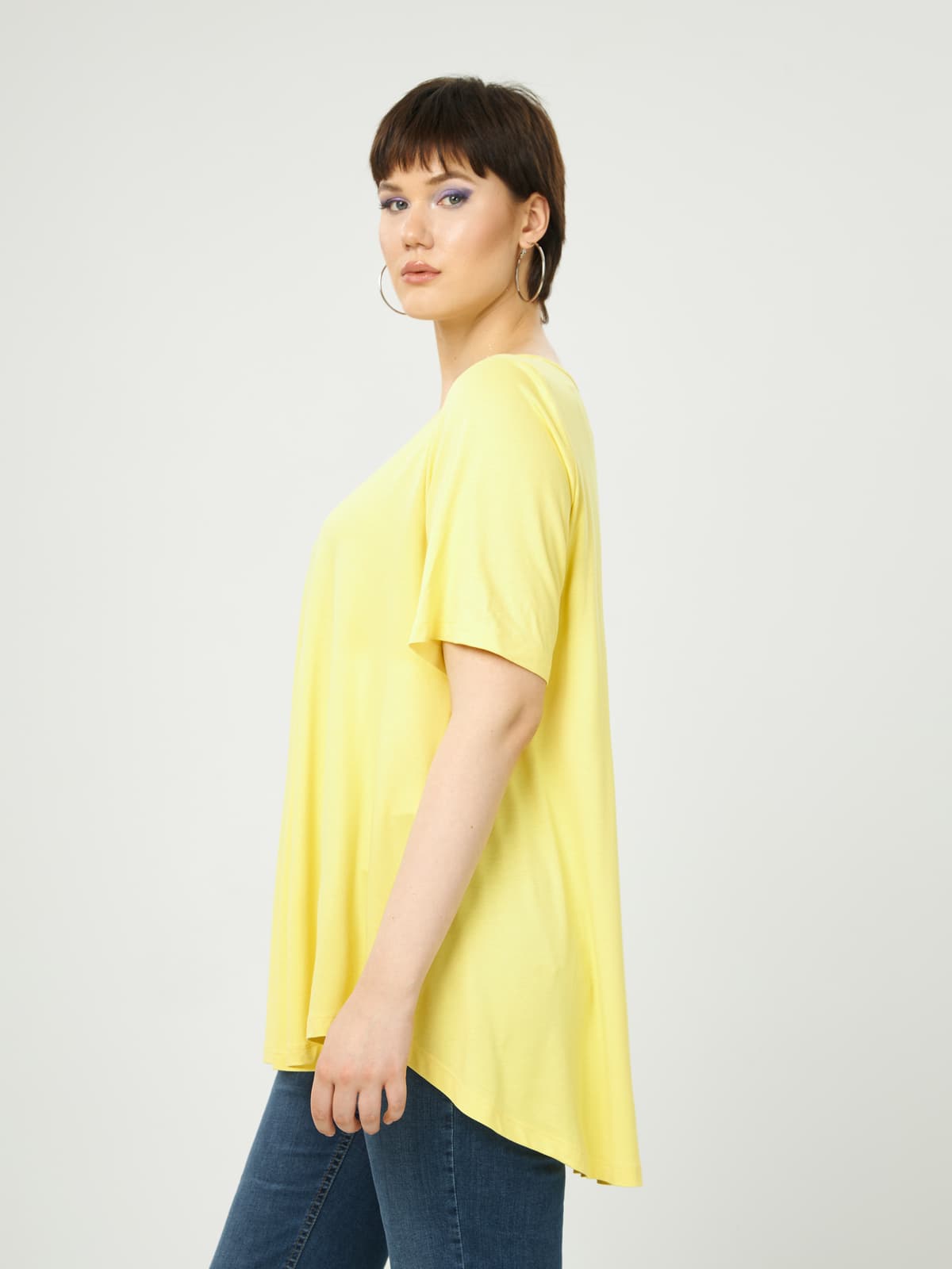 Women's T-Shirts Mat Fashion Yellow
