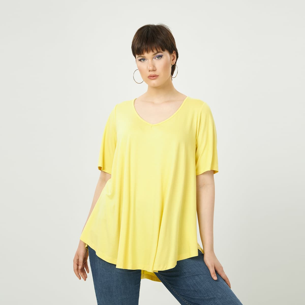 Women's T-Shirts Mat Fashion Yellow