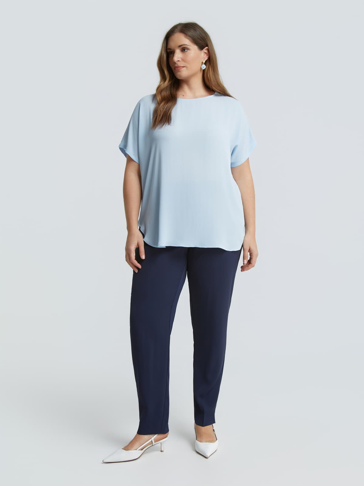 Women's T-Shirts Mat Fashion Blue