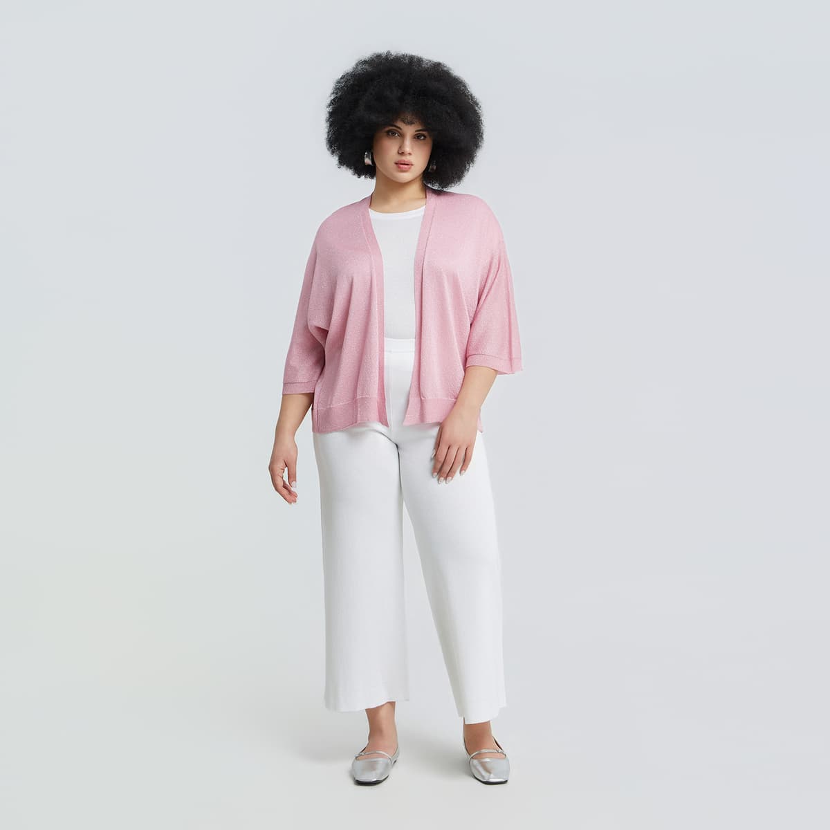 Πλεκτή ζακέτα με lurex