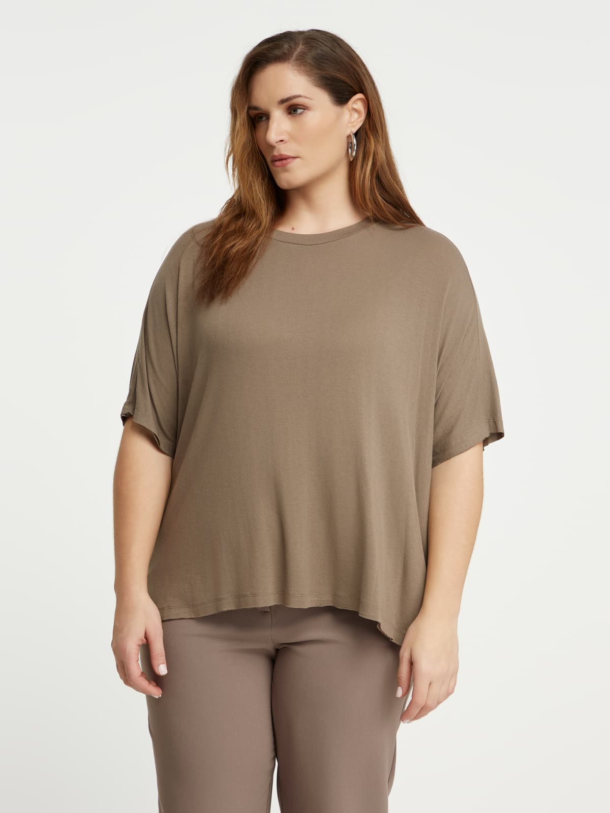Women's T-Shirts Mat Fashion Beige