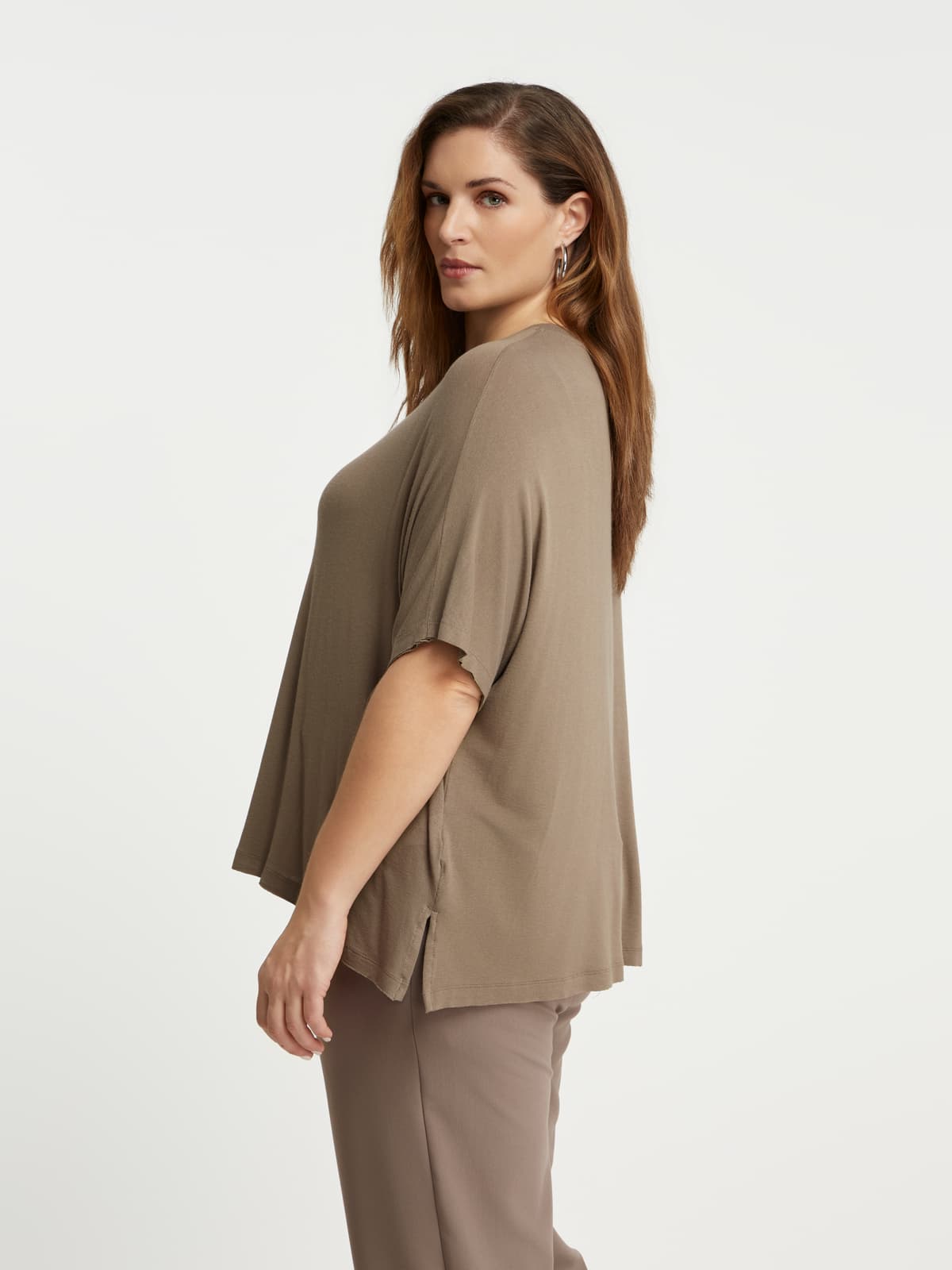 Women's T-Shirts Mat Fashion Beige
