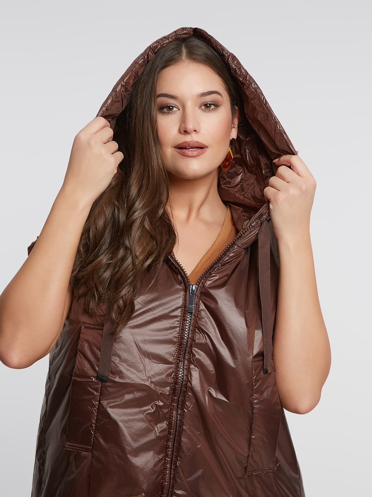 Women's Vests Mat Fashion Brown