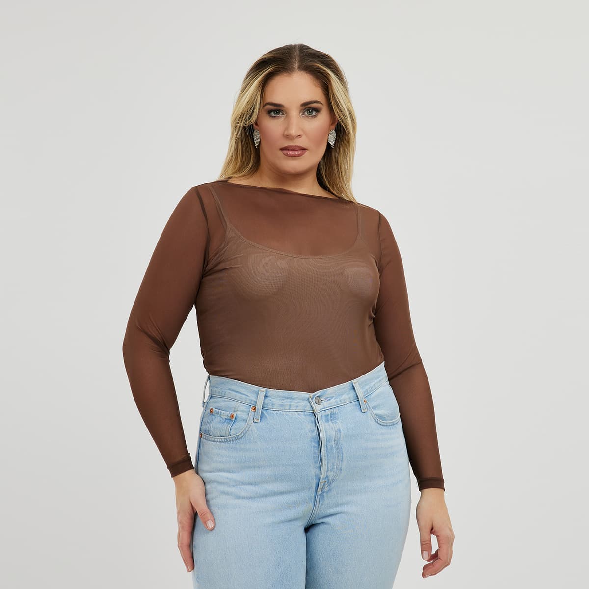 Women's T-Shirts Mat Fashion Brown