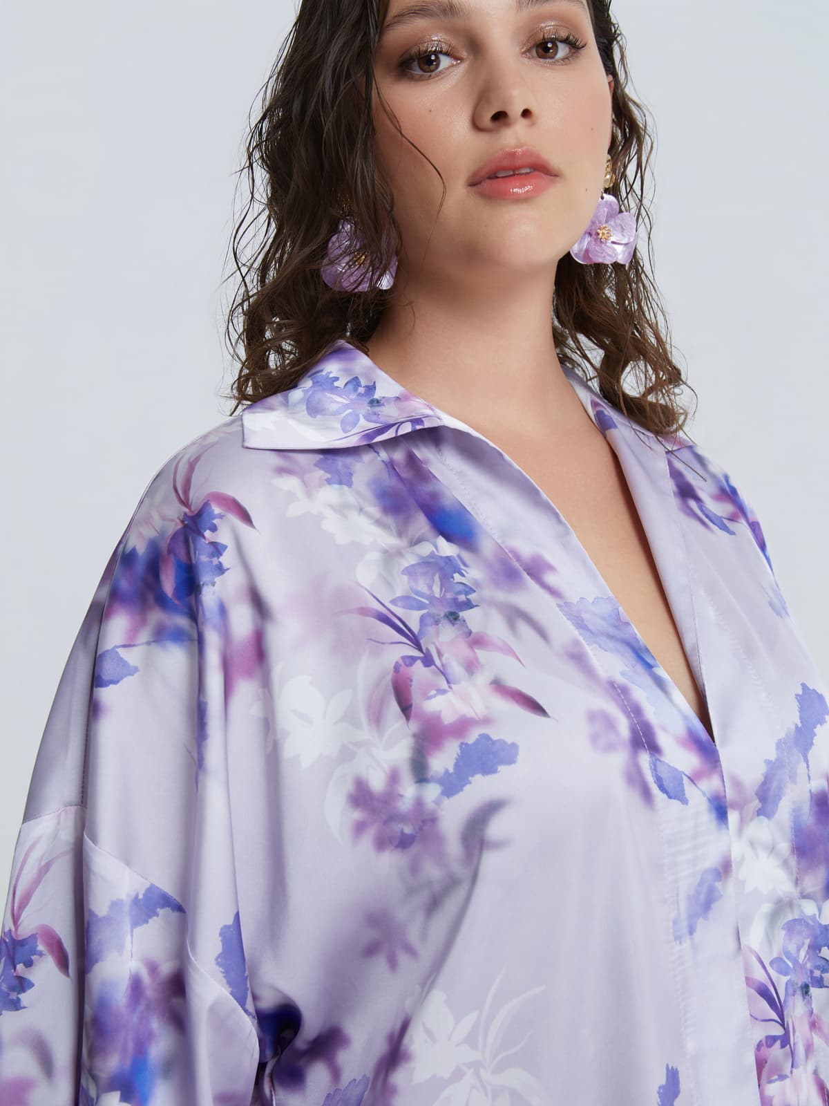 Women's Earrings Mat Fashion Purple