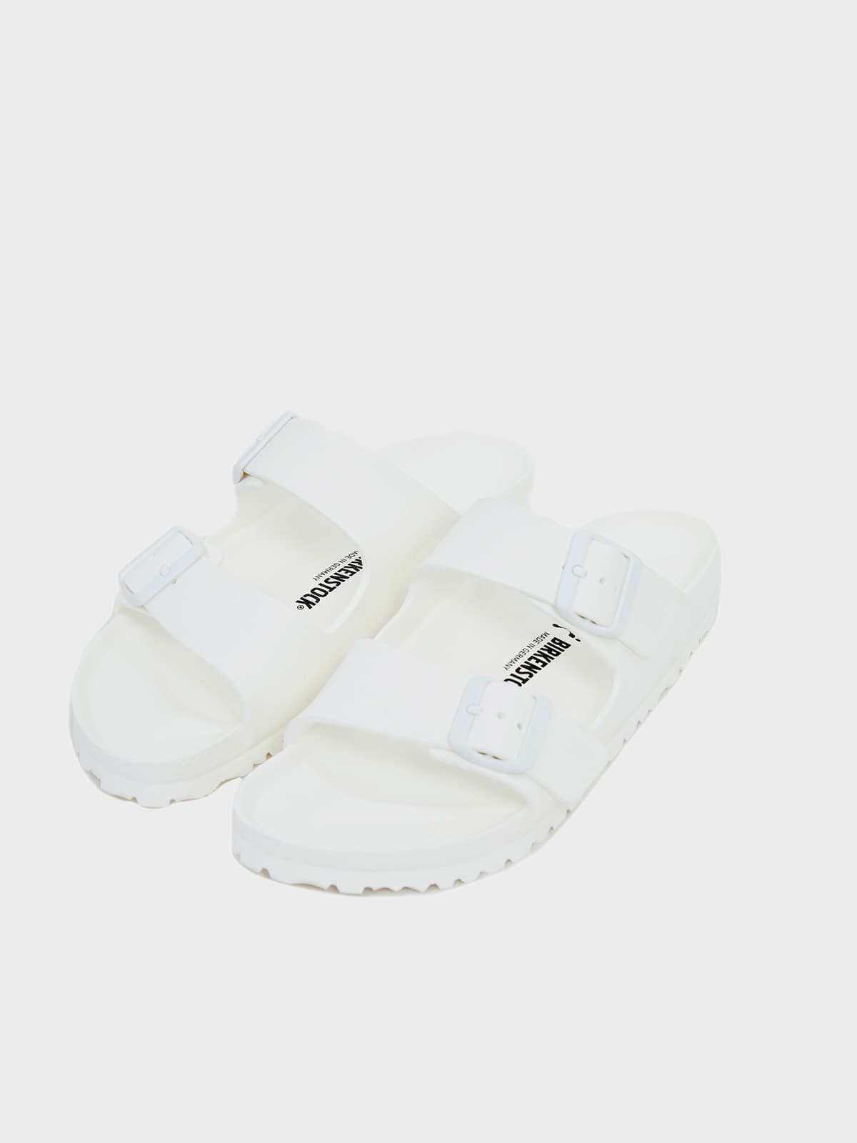 Γυναικεία Ανατομικά Σανδάλια Birkenstock Arizona Eva 0129443 Λευκά Narrow Fit
