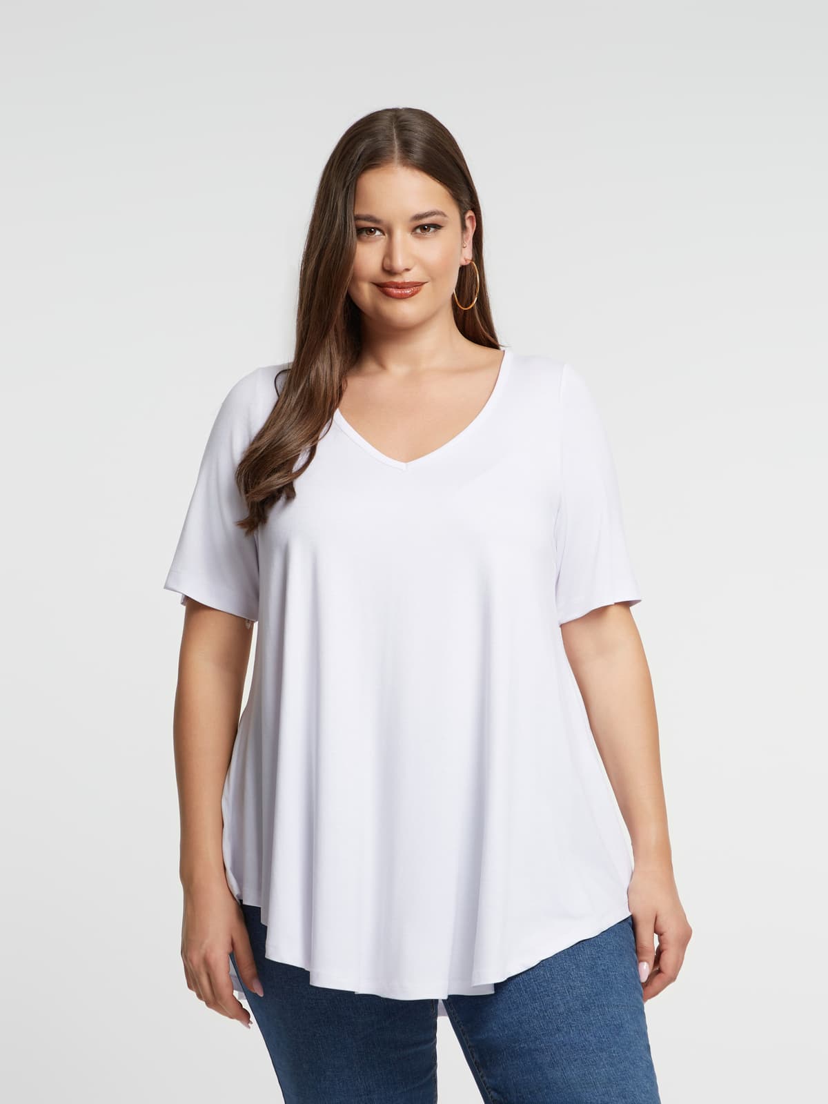 Women's T-Shirts Mat Fashion White