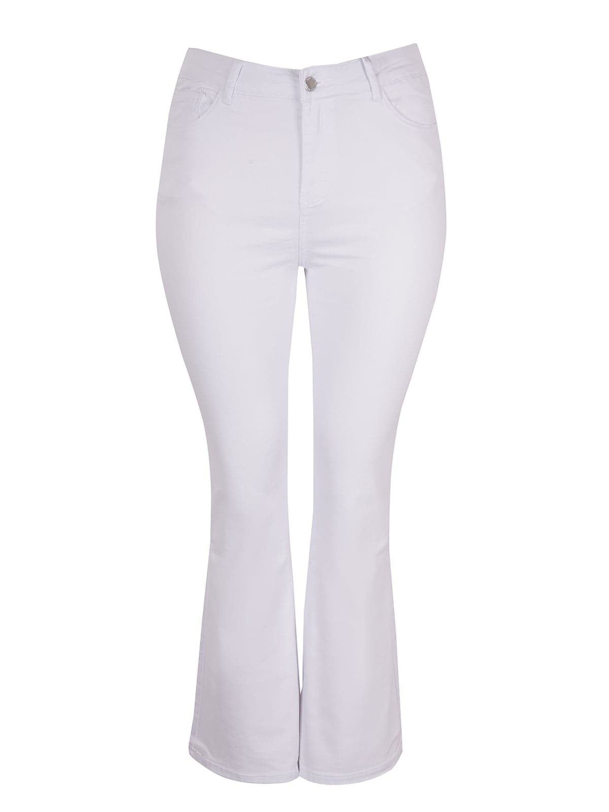 Women's Jeans Mat Fashion White