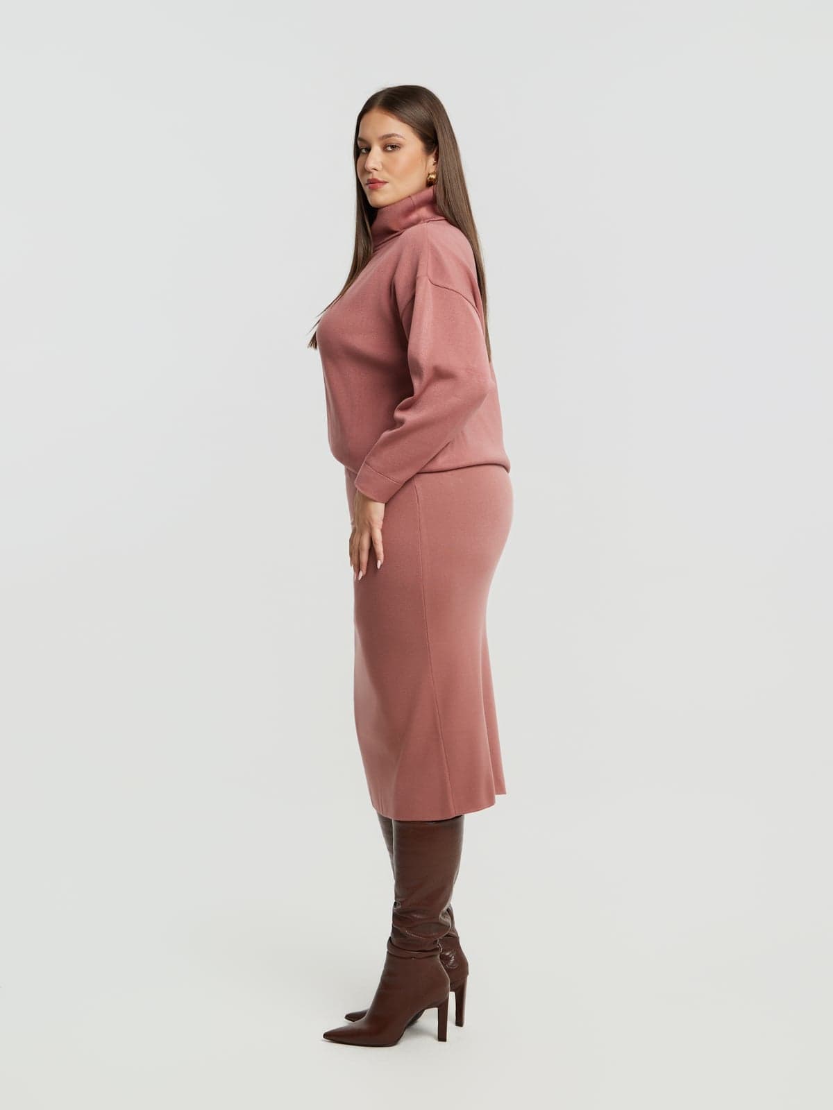 Women's Midi Skirts Mat Fashion Purple