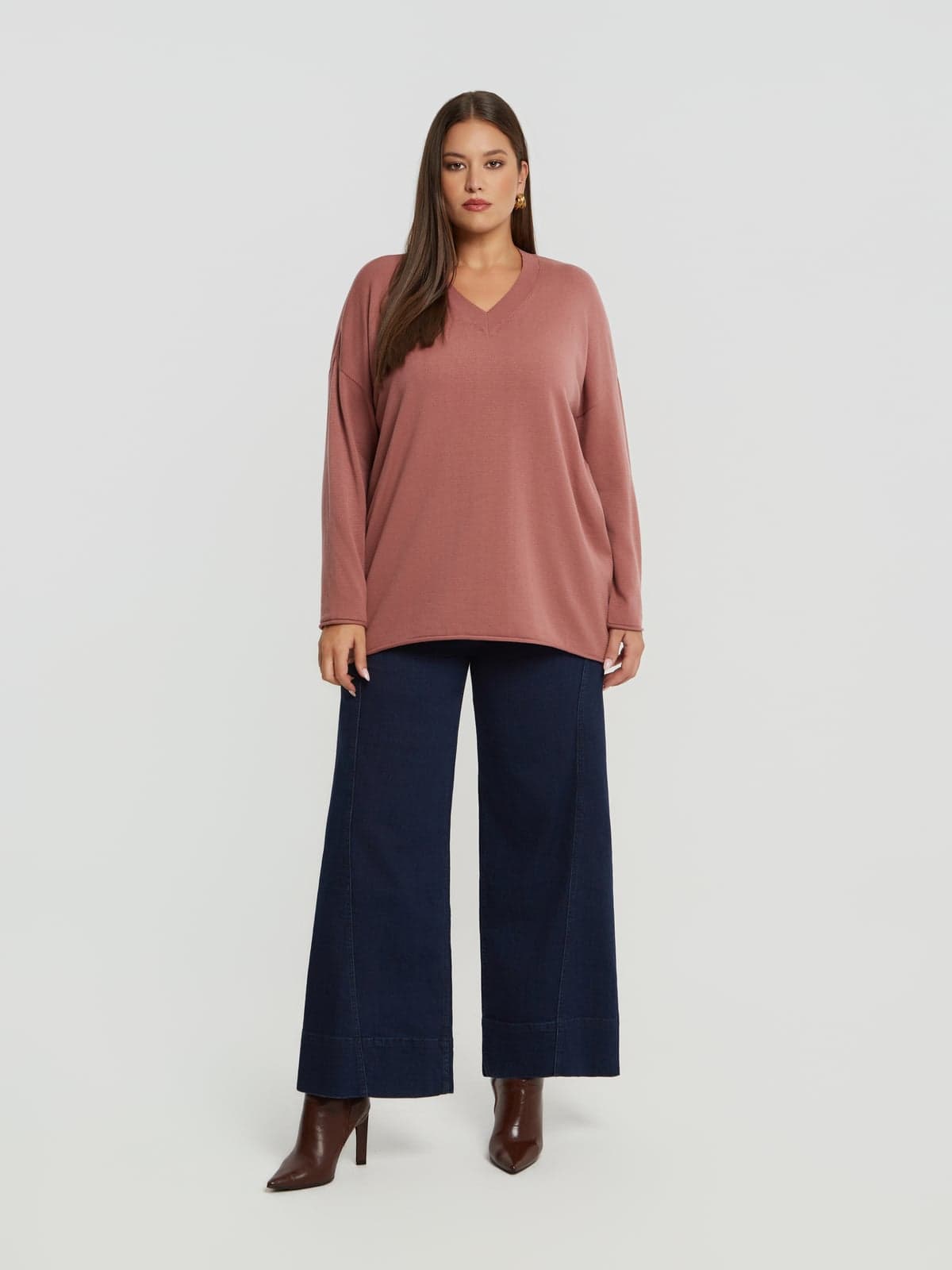 Women's Sweaters Mat Fashion Purple