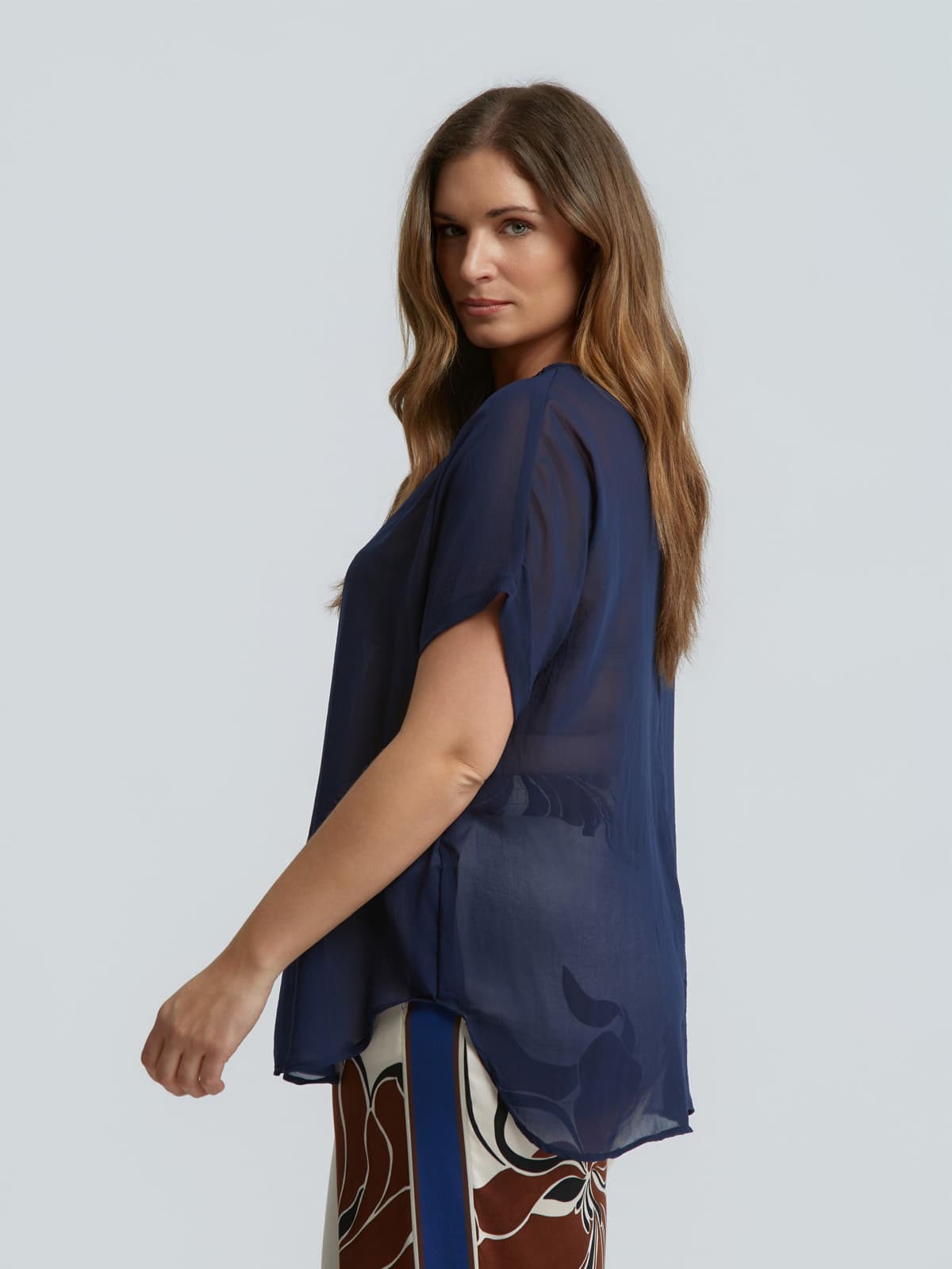 Women's T-Shirts Mat Fashion Blue