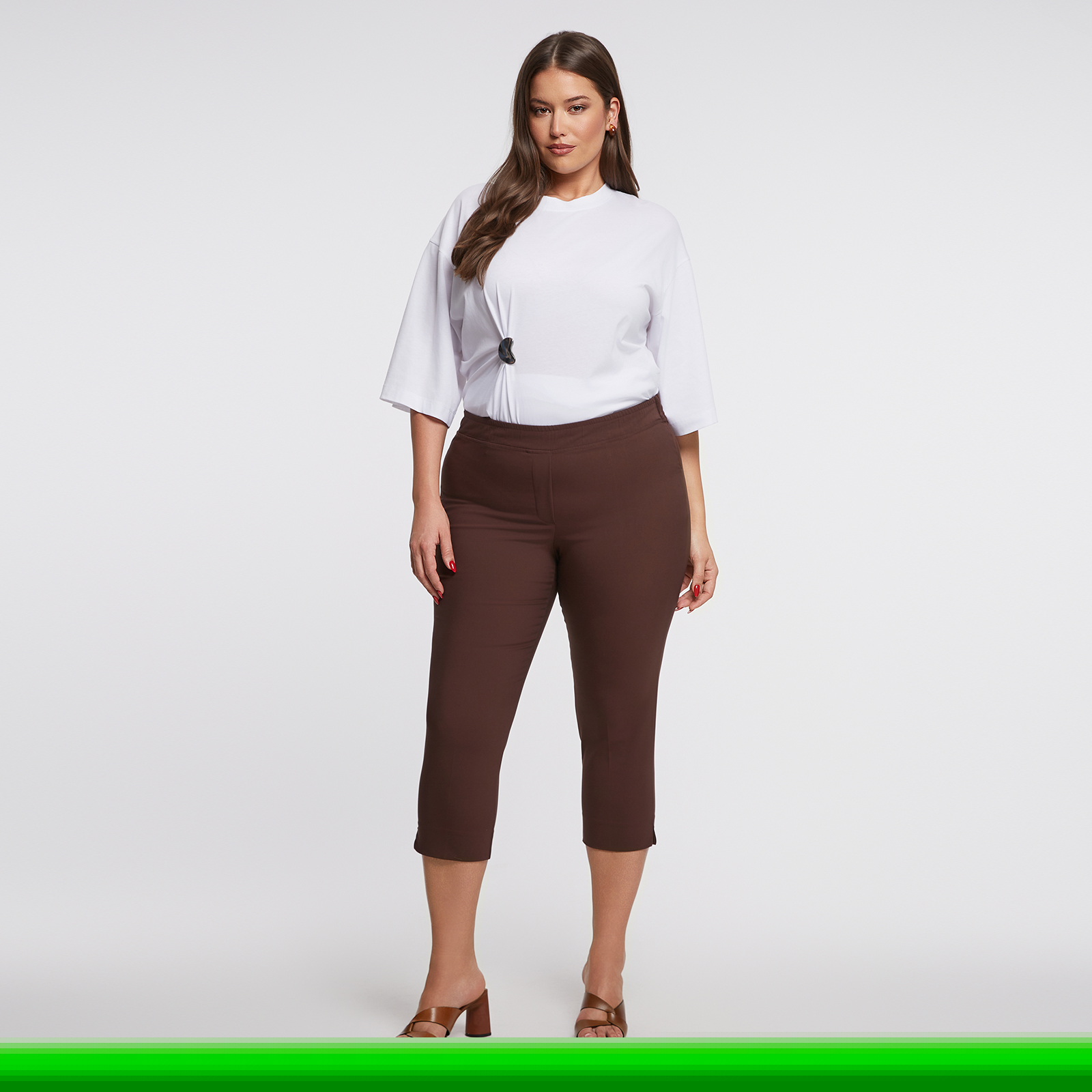 Women's T-Shirts Mat Fashion Brown