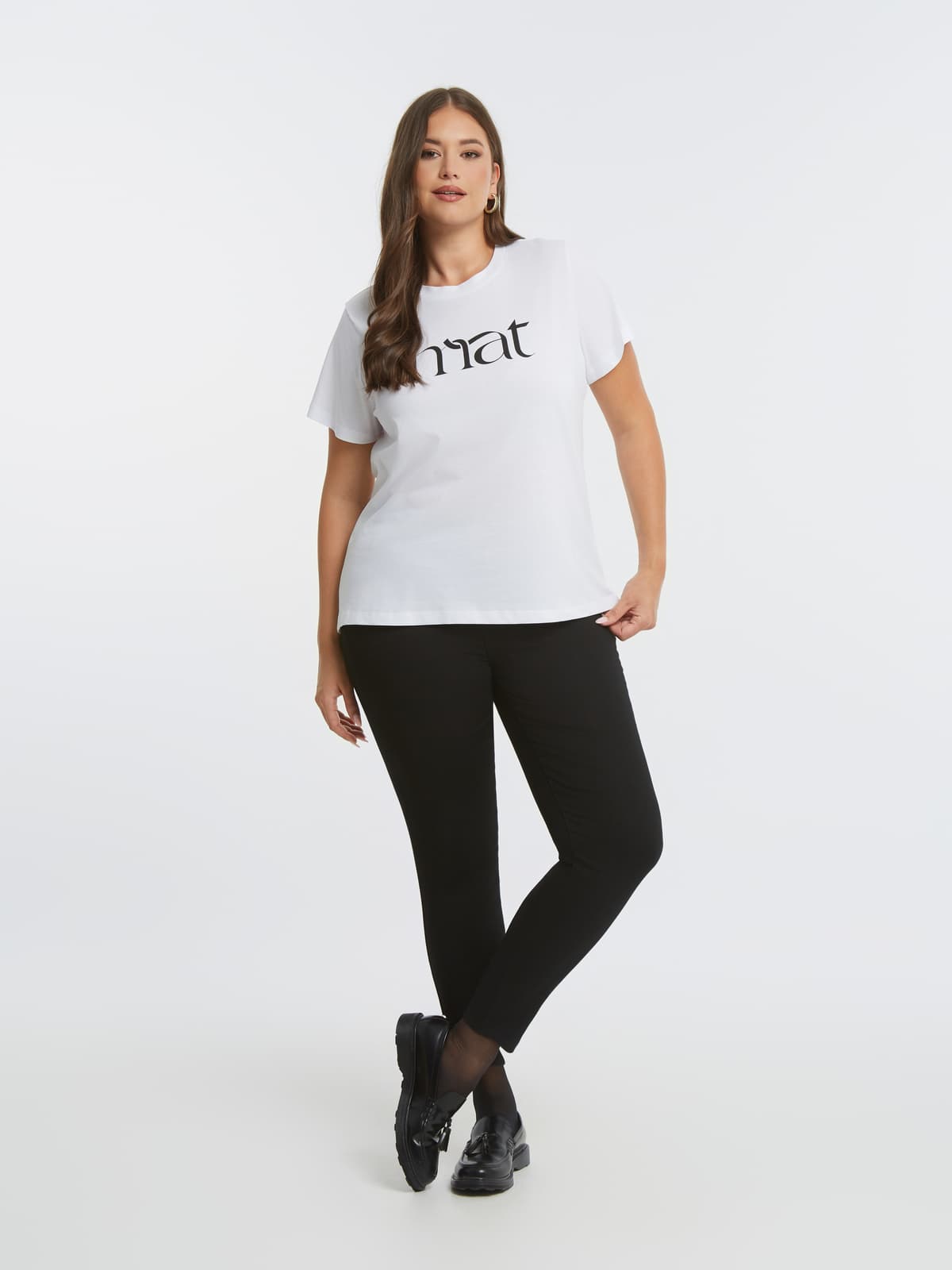 Women's T-Shirts Mat Fashion White