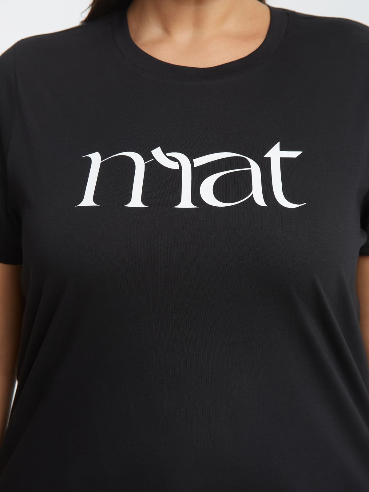 Women's T-Shirts Mat Fashion Black