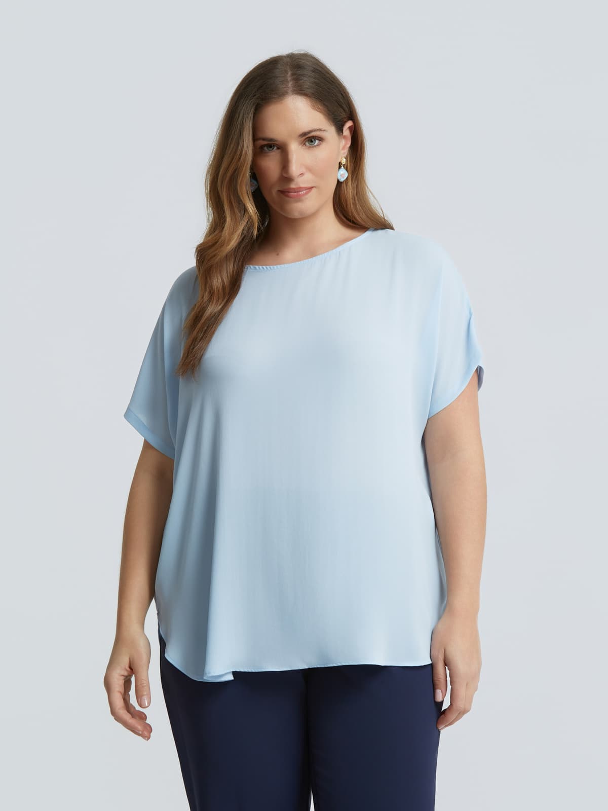 Women's T-Shirts Mat Fashion Blue