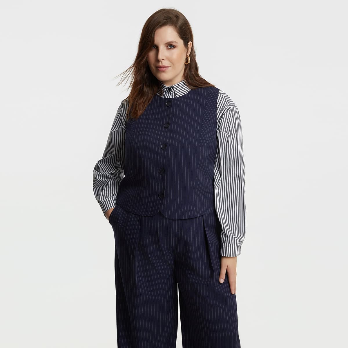 Women's Vests Mat Fashion Blue