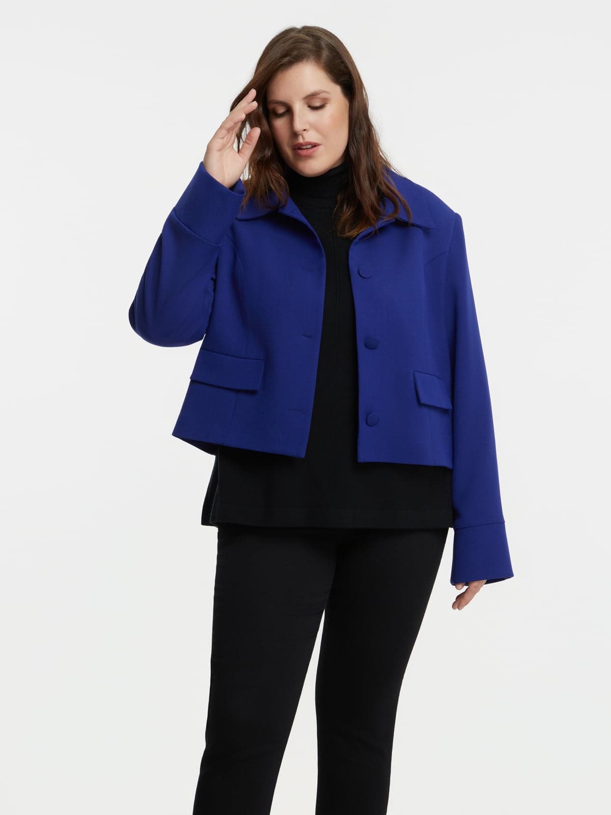Women's Blazers Mat Fashion Blue