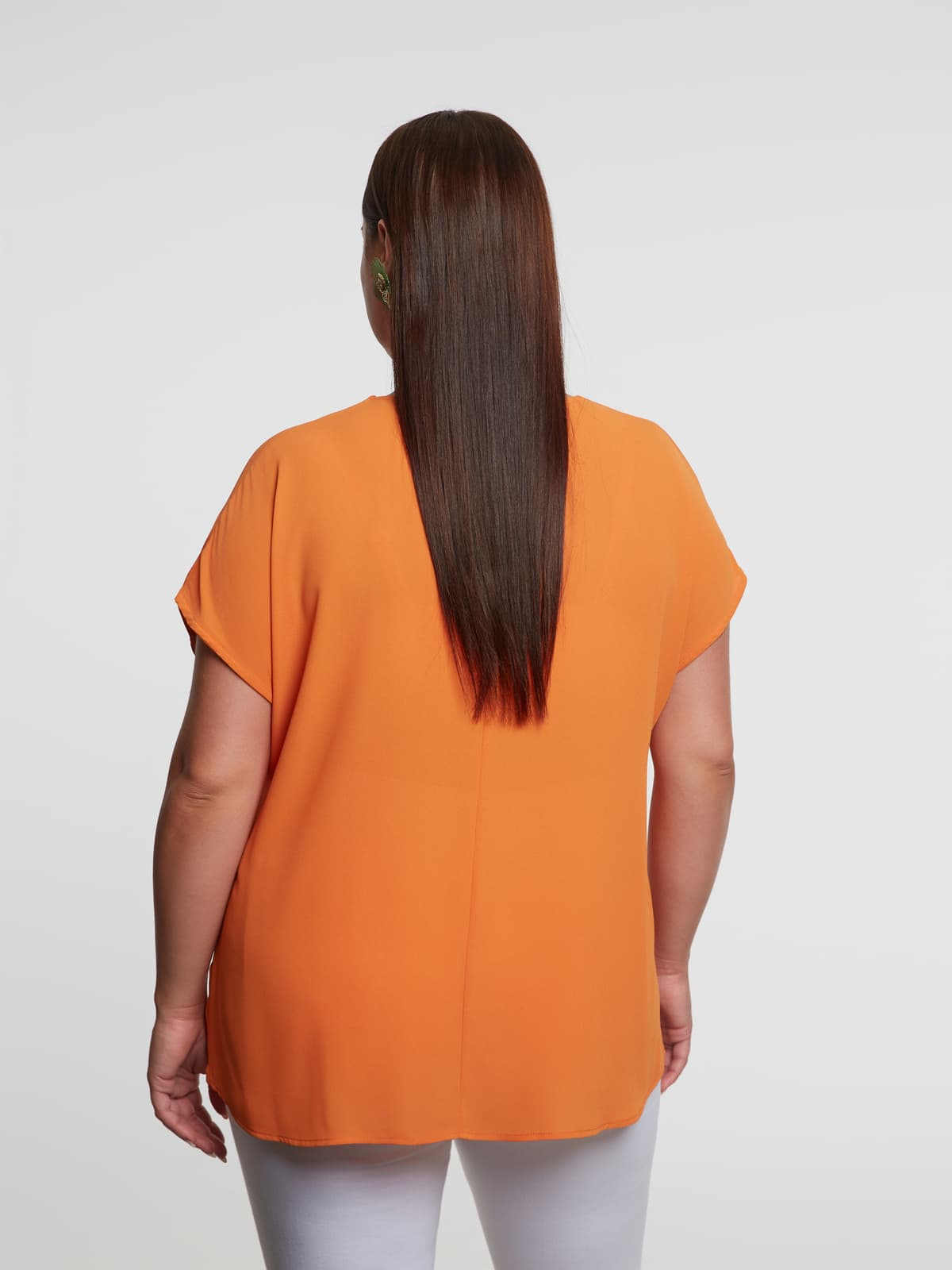 Women's T-Shirts Mat Fashion Orange