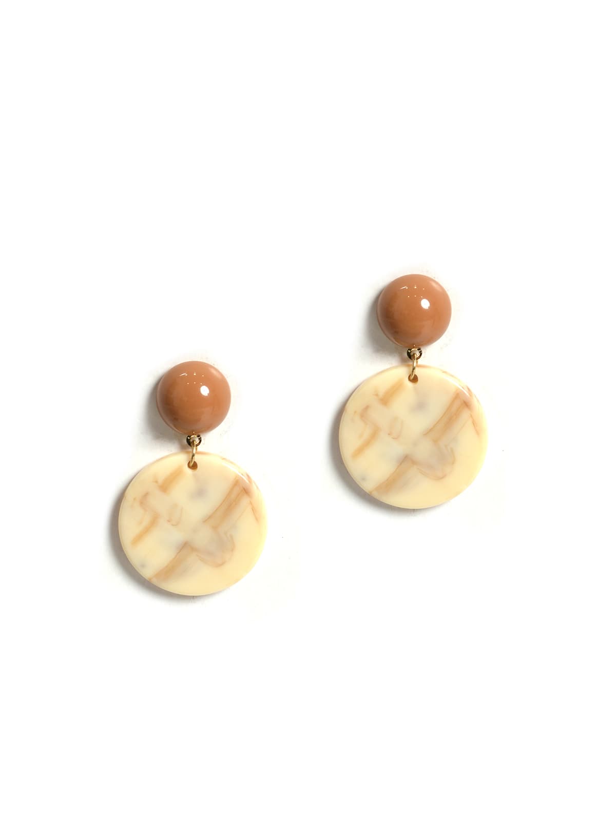 Women's Earrings Mat Fashion Beige