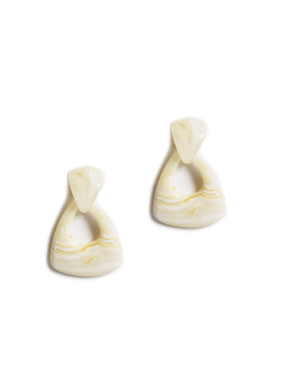 Women's Earrings Mat Fashion Beige