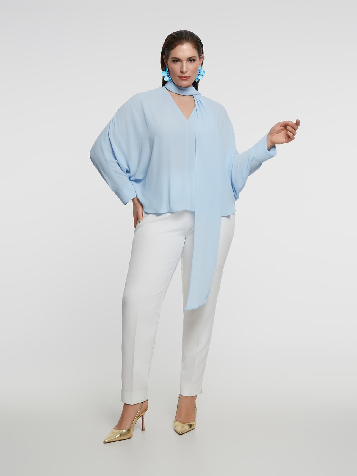 Women's T-Shirts Mat Fashion Blue