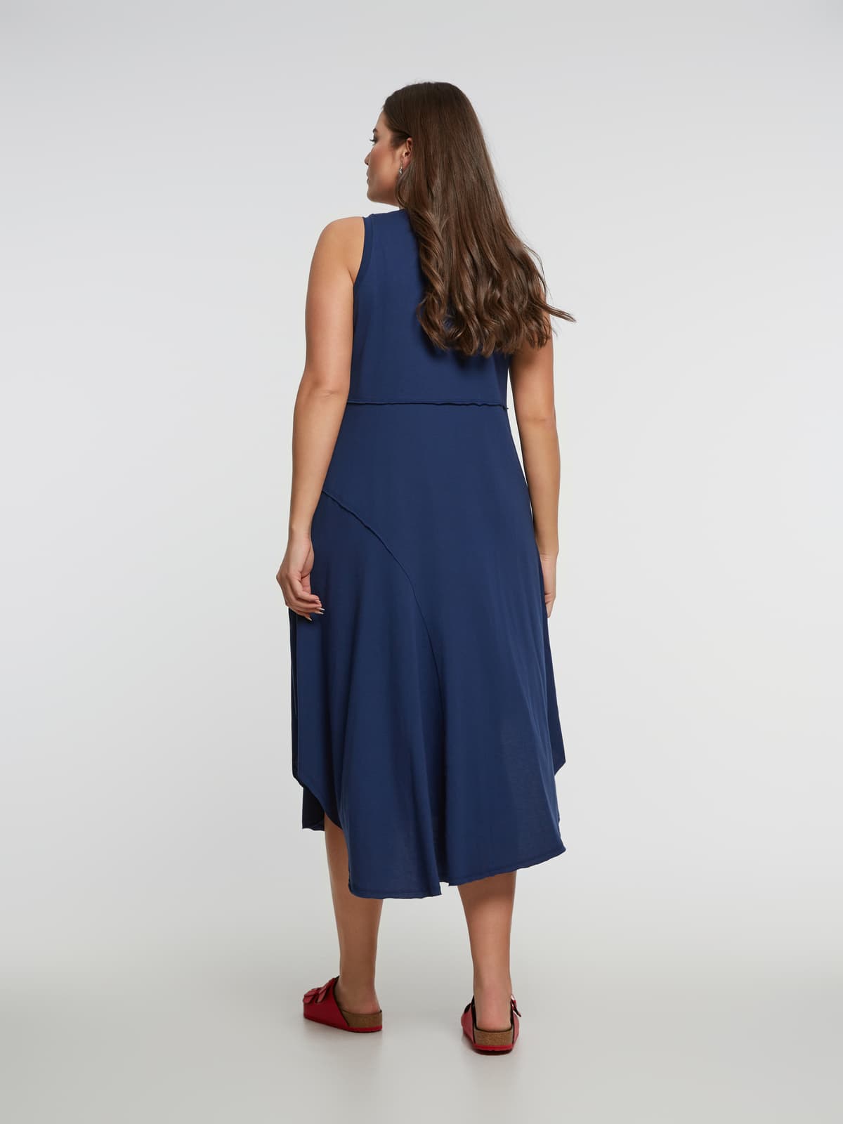 Women's Midi Dresses Mat Fashion Blue