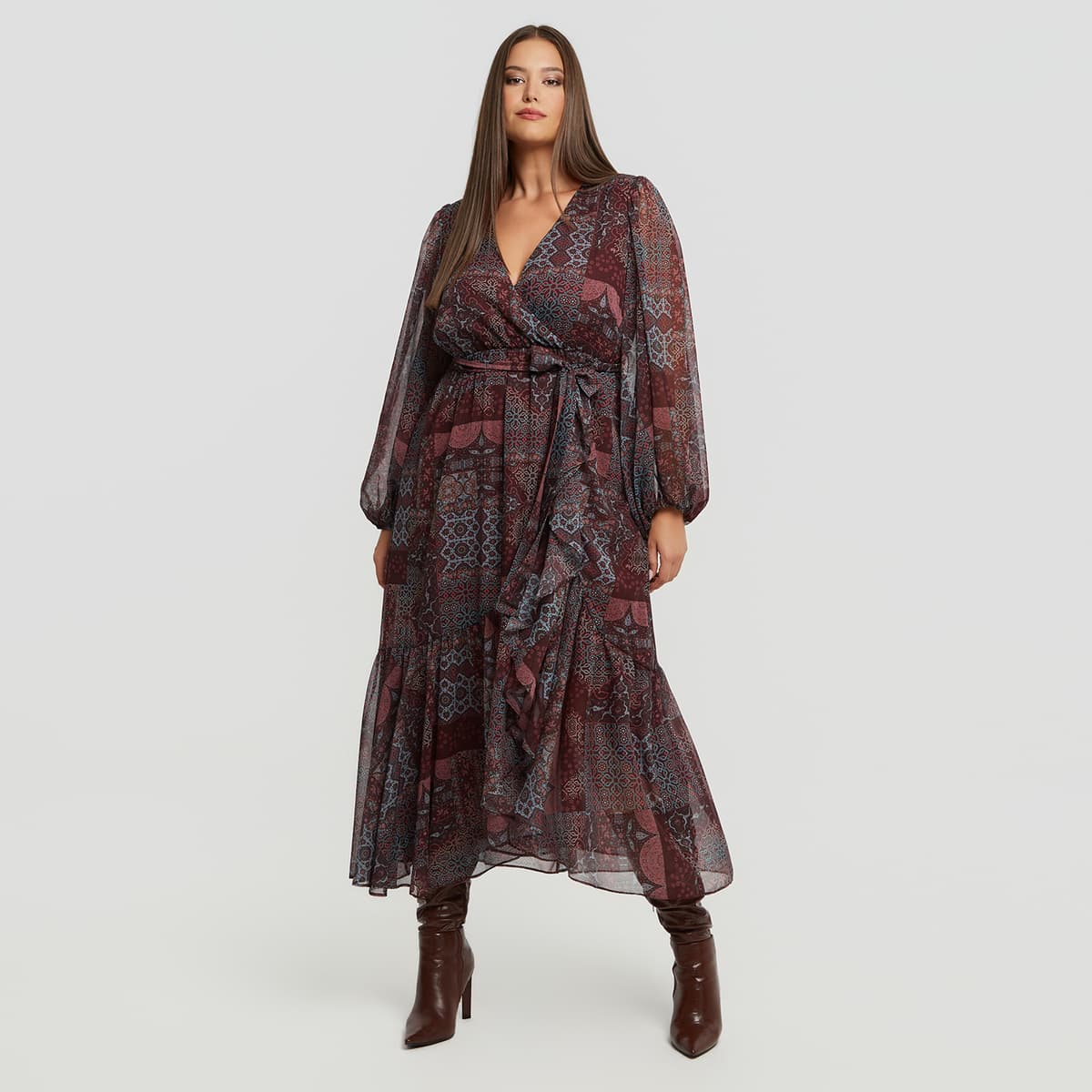 Women's Dresses Mat Fashion Bordeaux