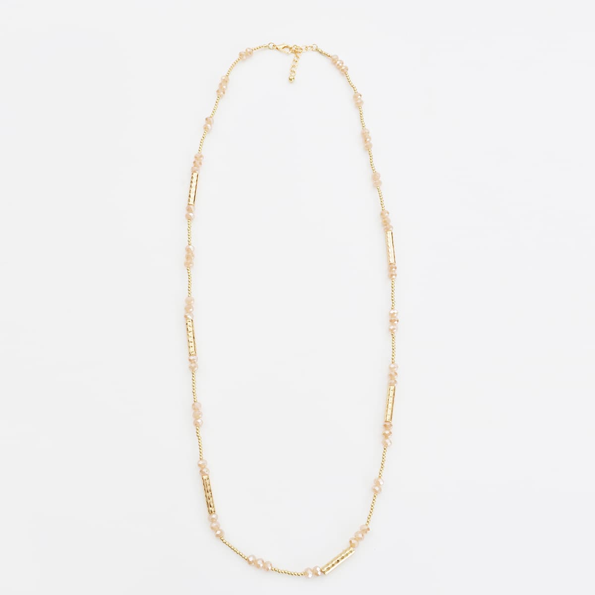 Μακρύ κολιέ με χάντρες & πέτρες