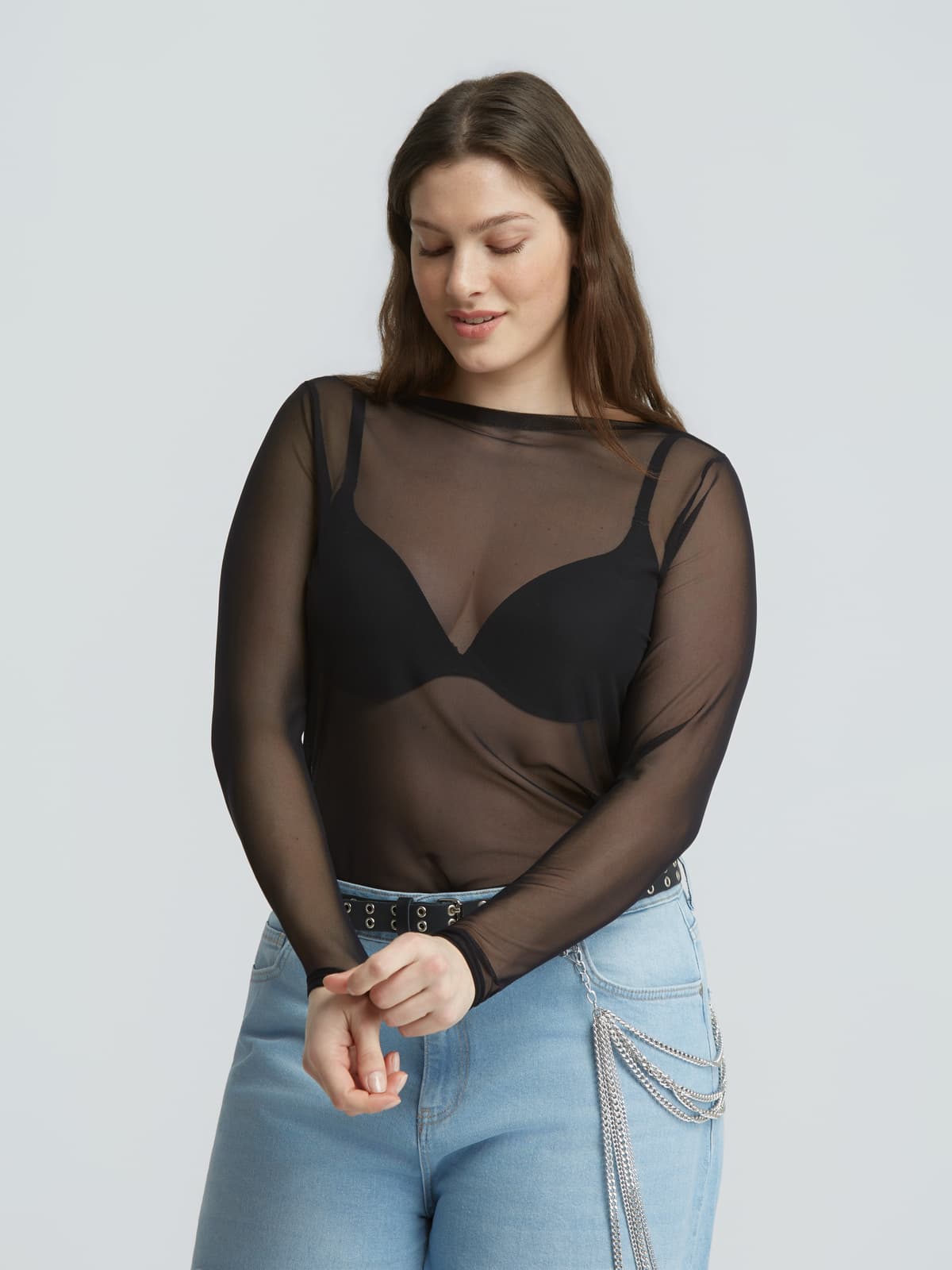 Women's Blouses Mat Fashion Black