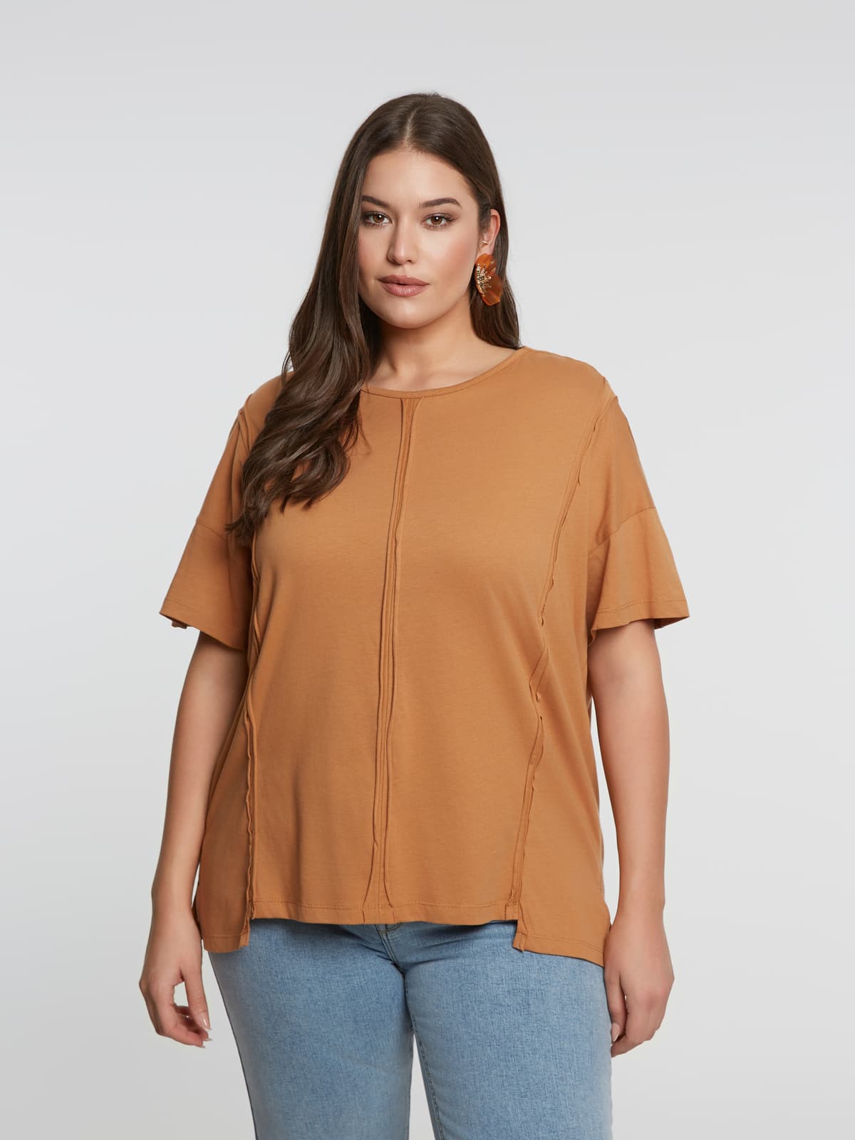 Women's T-Shirts Mat Fashion Beige