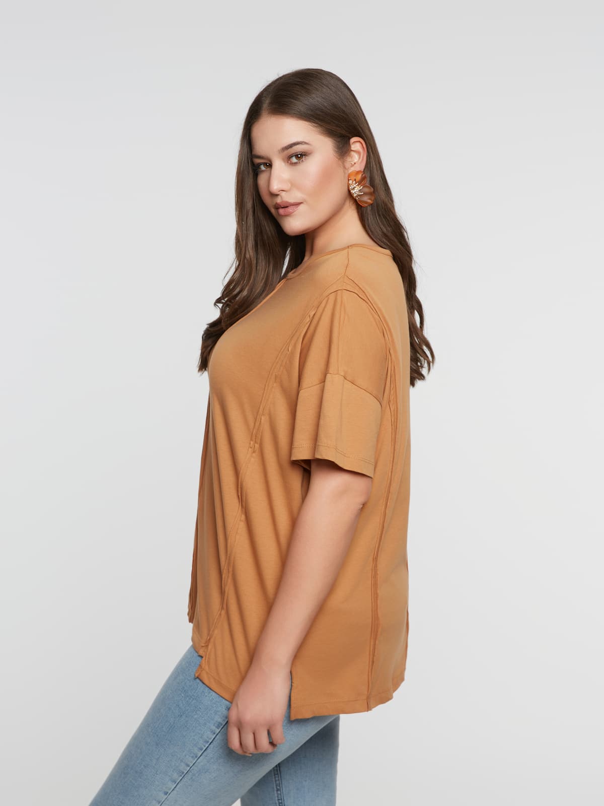 Women's T-Shirts Mat Fashion Beige