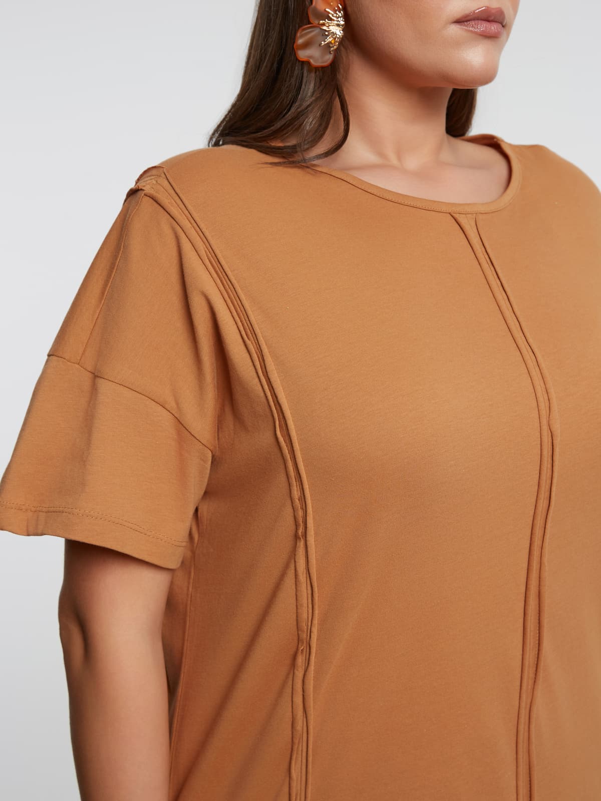 Women's T-Shirts Mat Fashion Beige