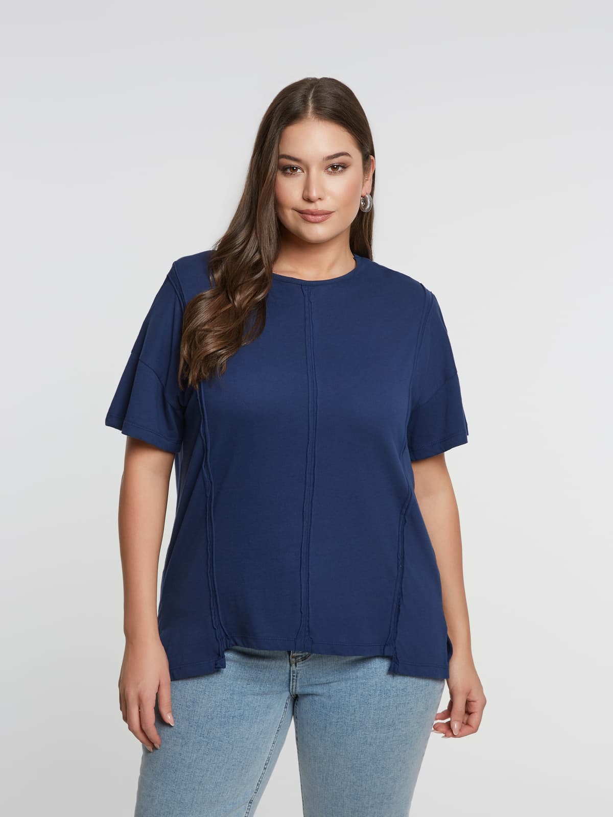 Women's T-Shirts Mat Fashion Blue