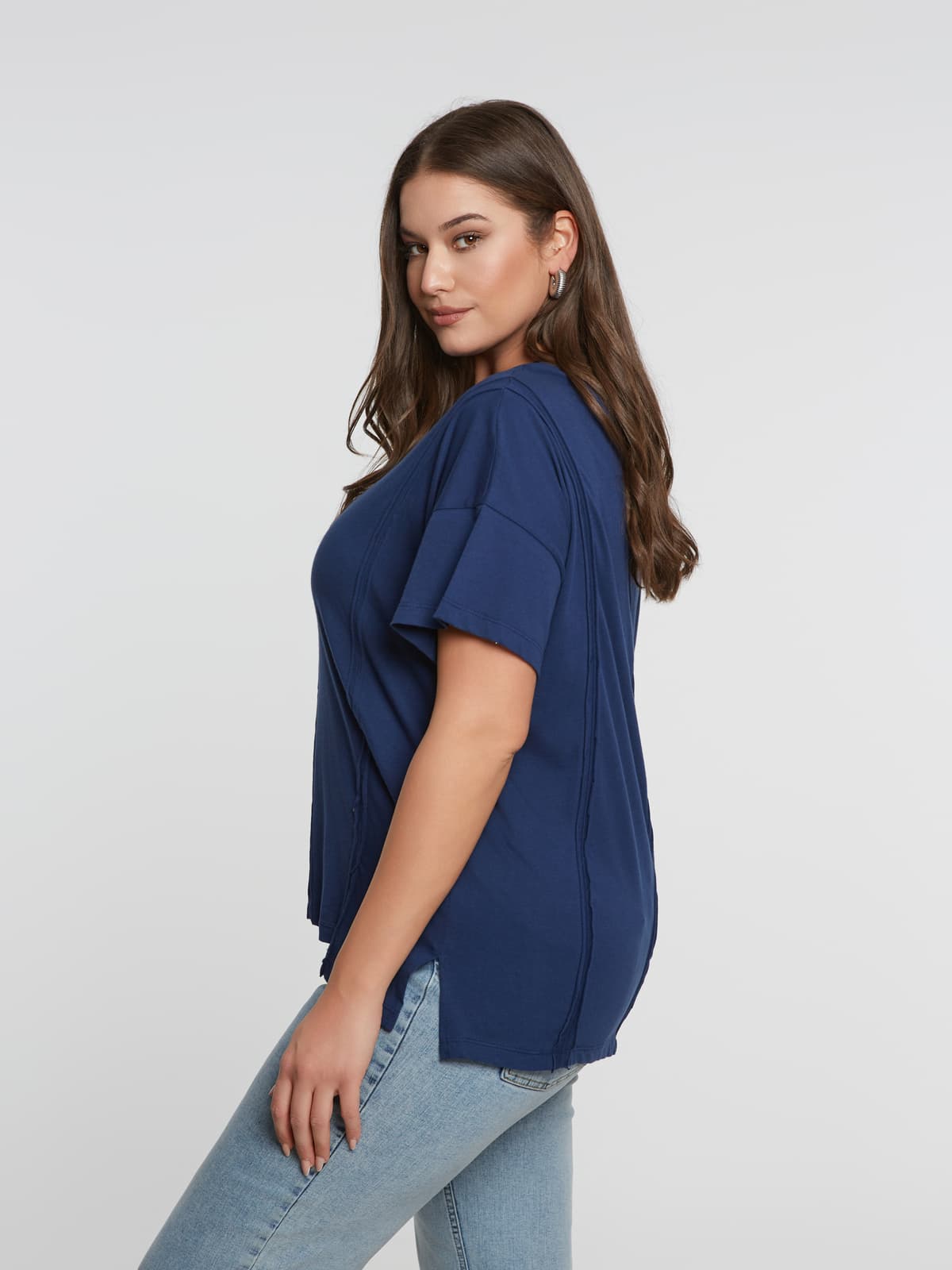Women's T-Shirts Mat Fashion Blue