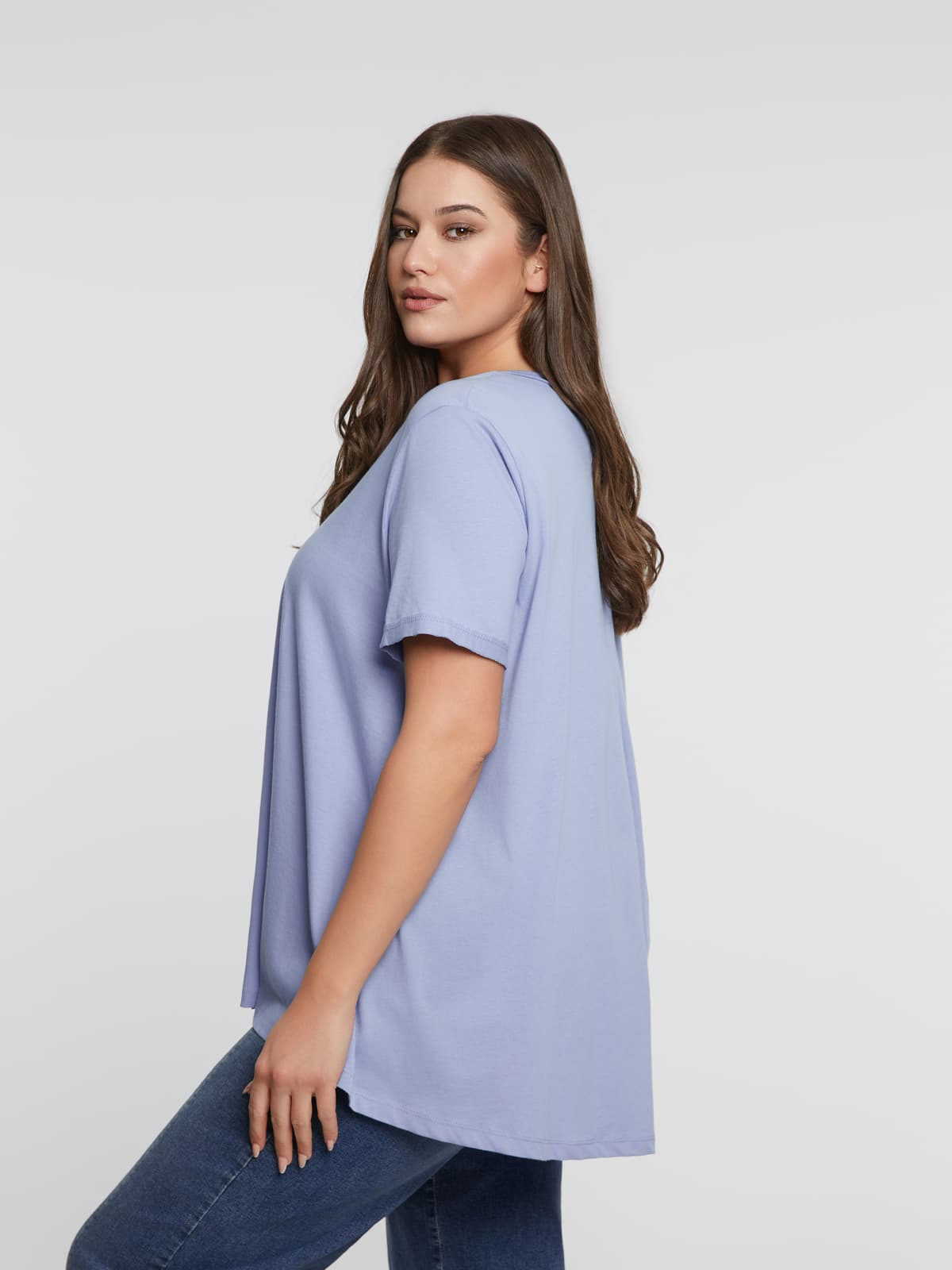Women's T-Shirts Mat Fashion Blue