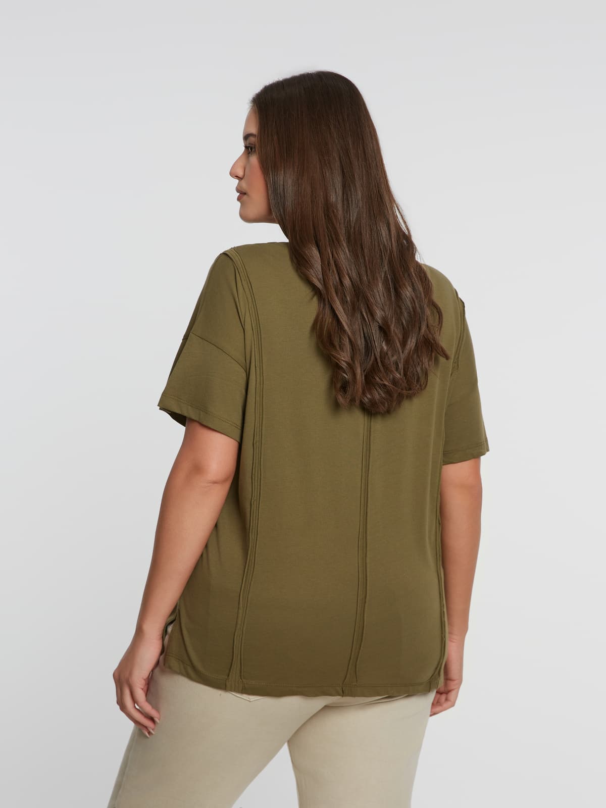 Women's T-Shirts Mat Fashion Khaki