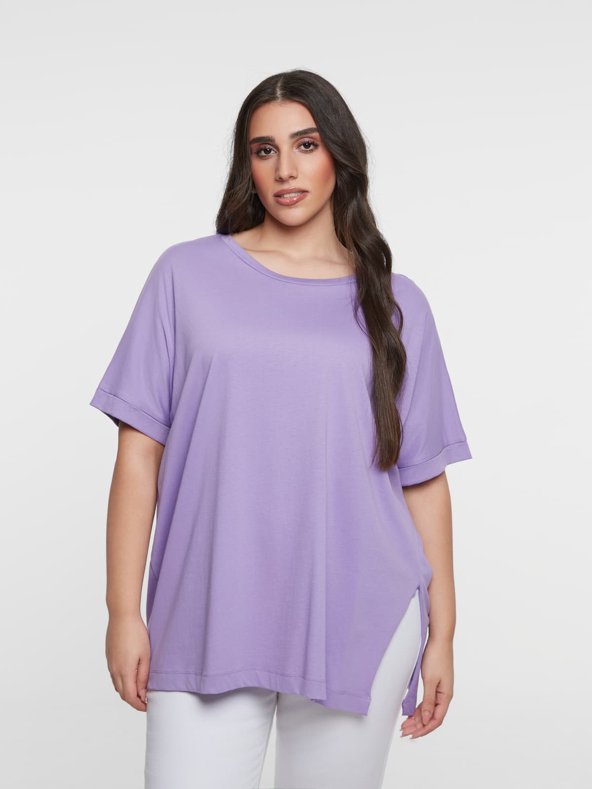 Women's T-Shirts Mat Fashion Purple