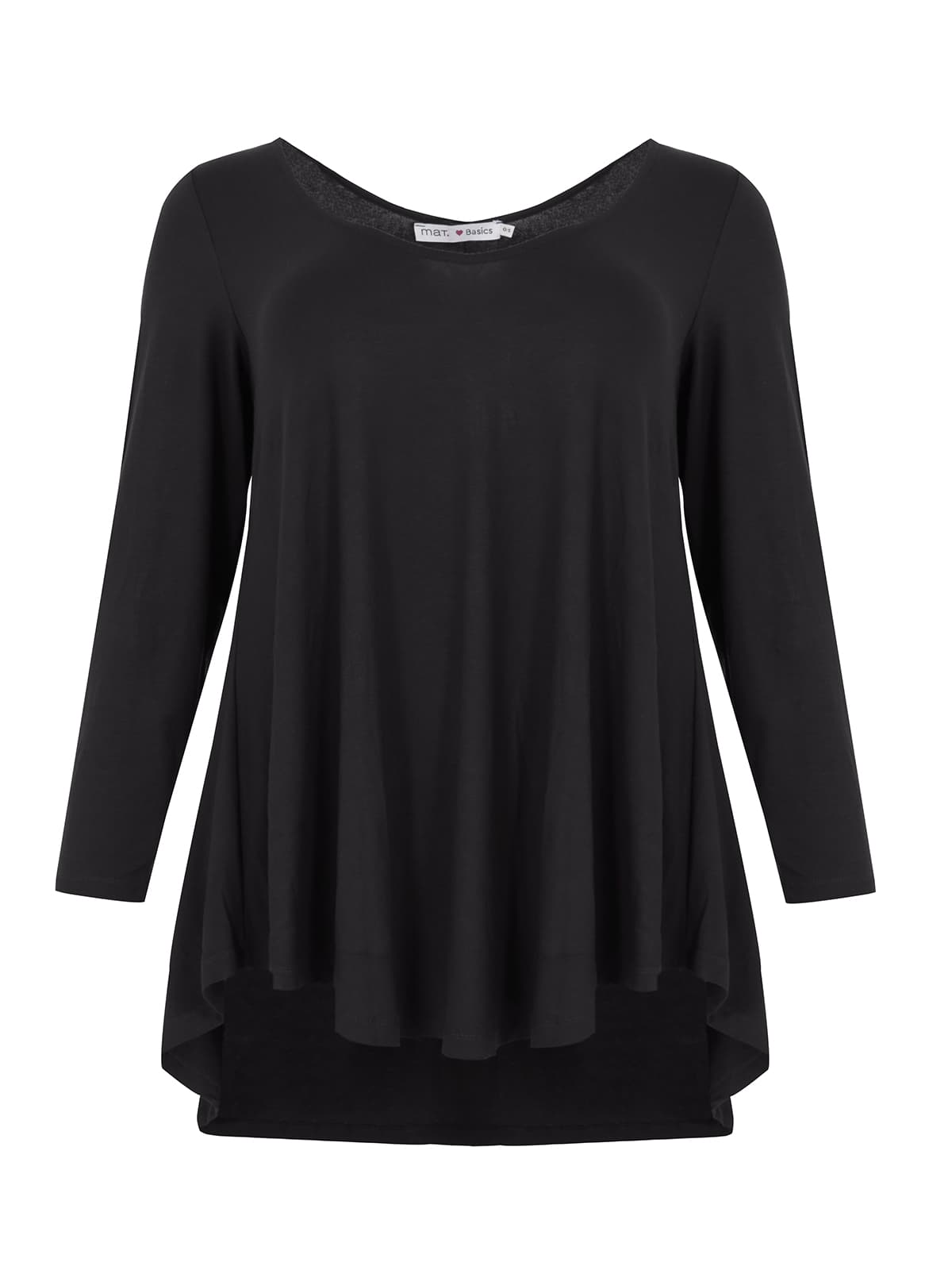 Women's T-Shirts Mat Fashion Black