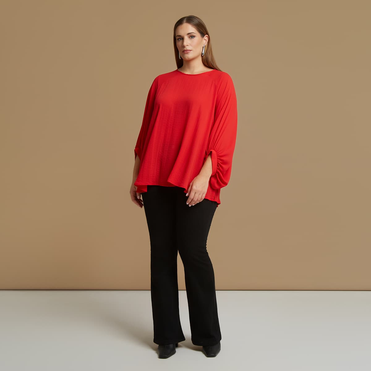 Women's T-Shirts Mat Fashion Red