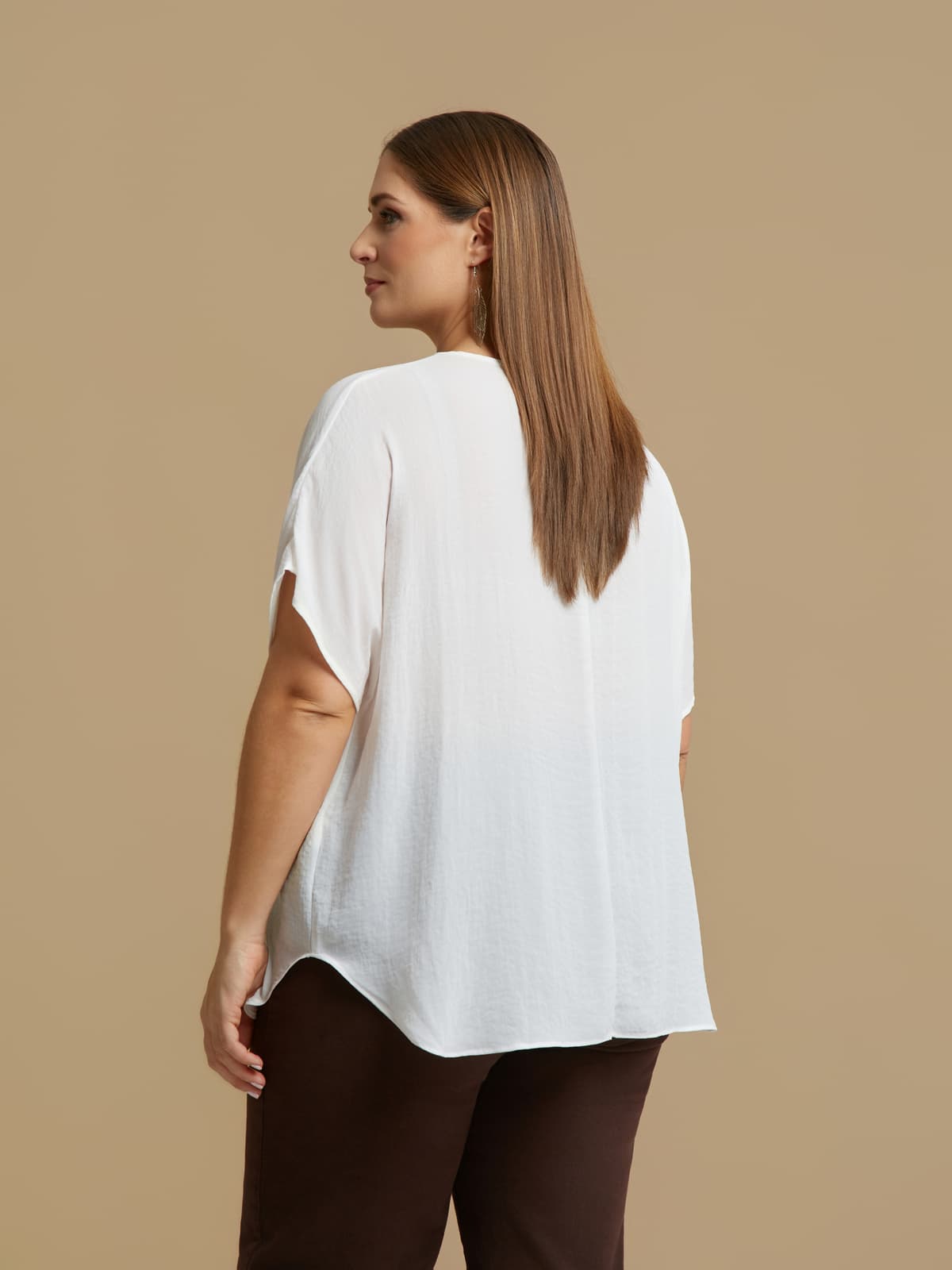 Women's T-Shirts Mat Fashion Beige