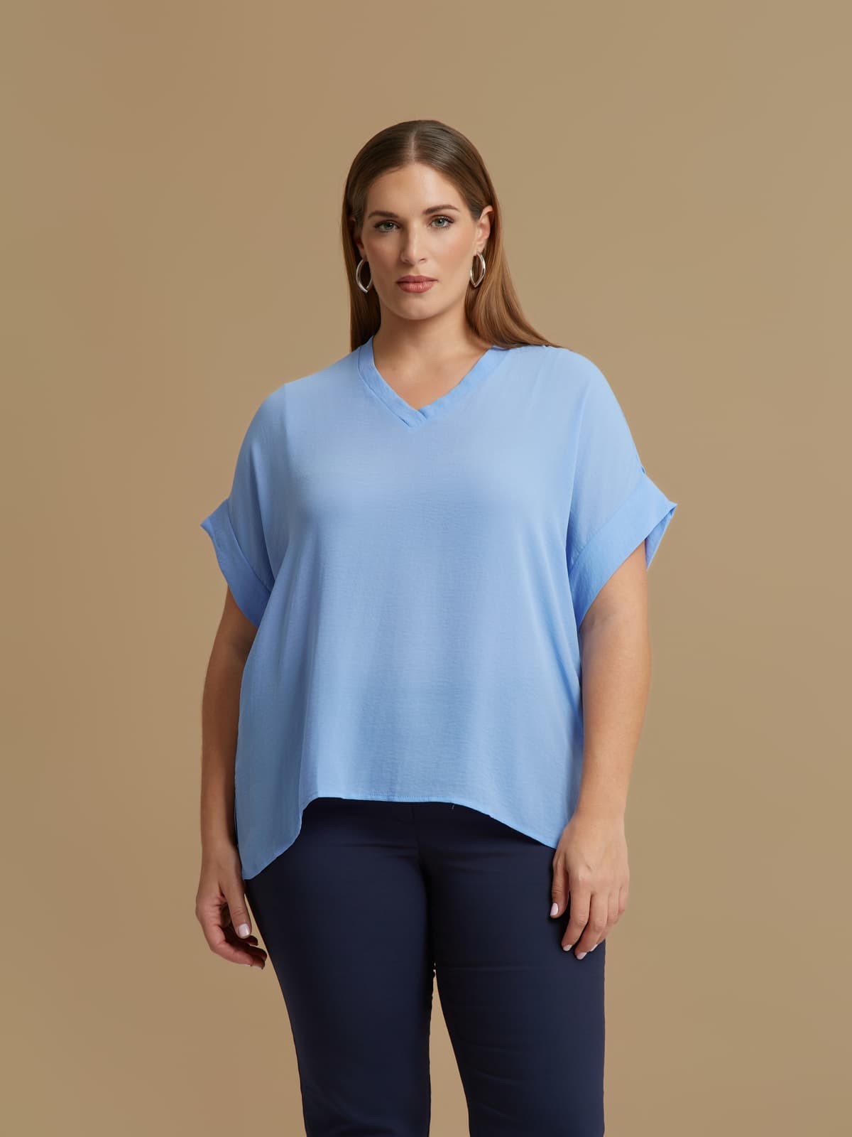 Women's T-Shirts Mat Fashion Blue