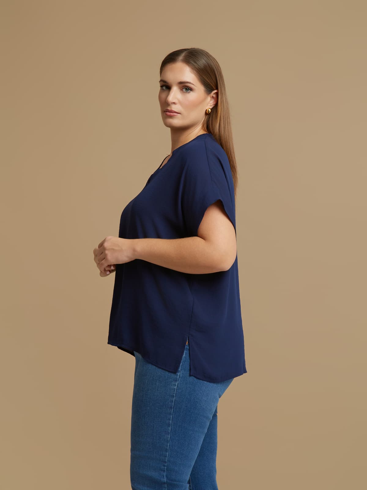 Women's T-Shirts Mat Fashion Blue