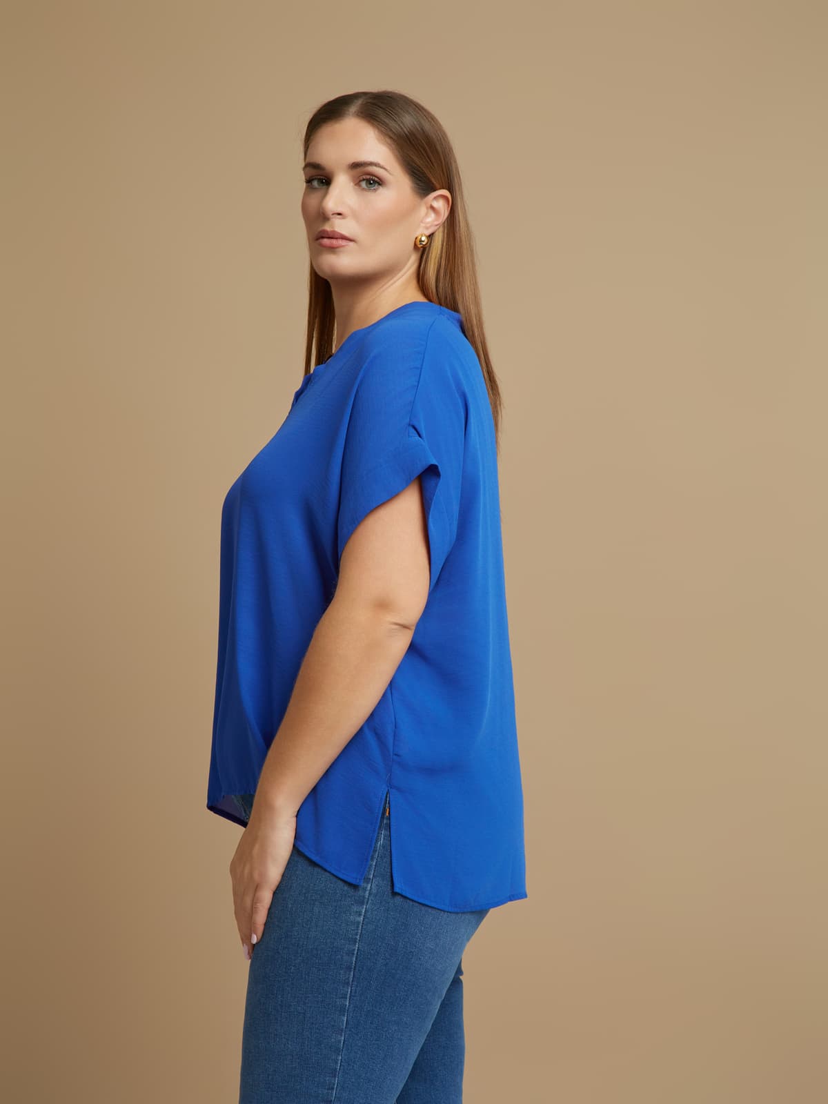 Women's T-Shirts Mat Fashion Blue