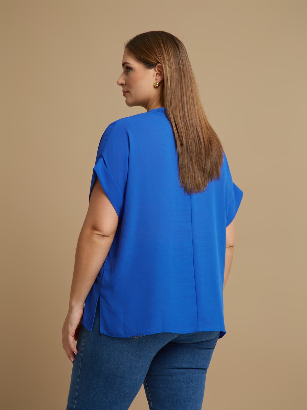 Women's T-Shirts Mat Fashion Blue