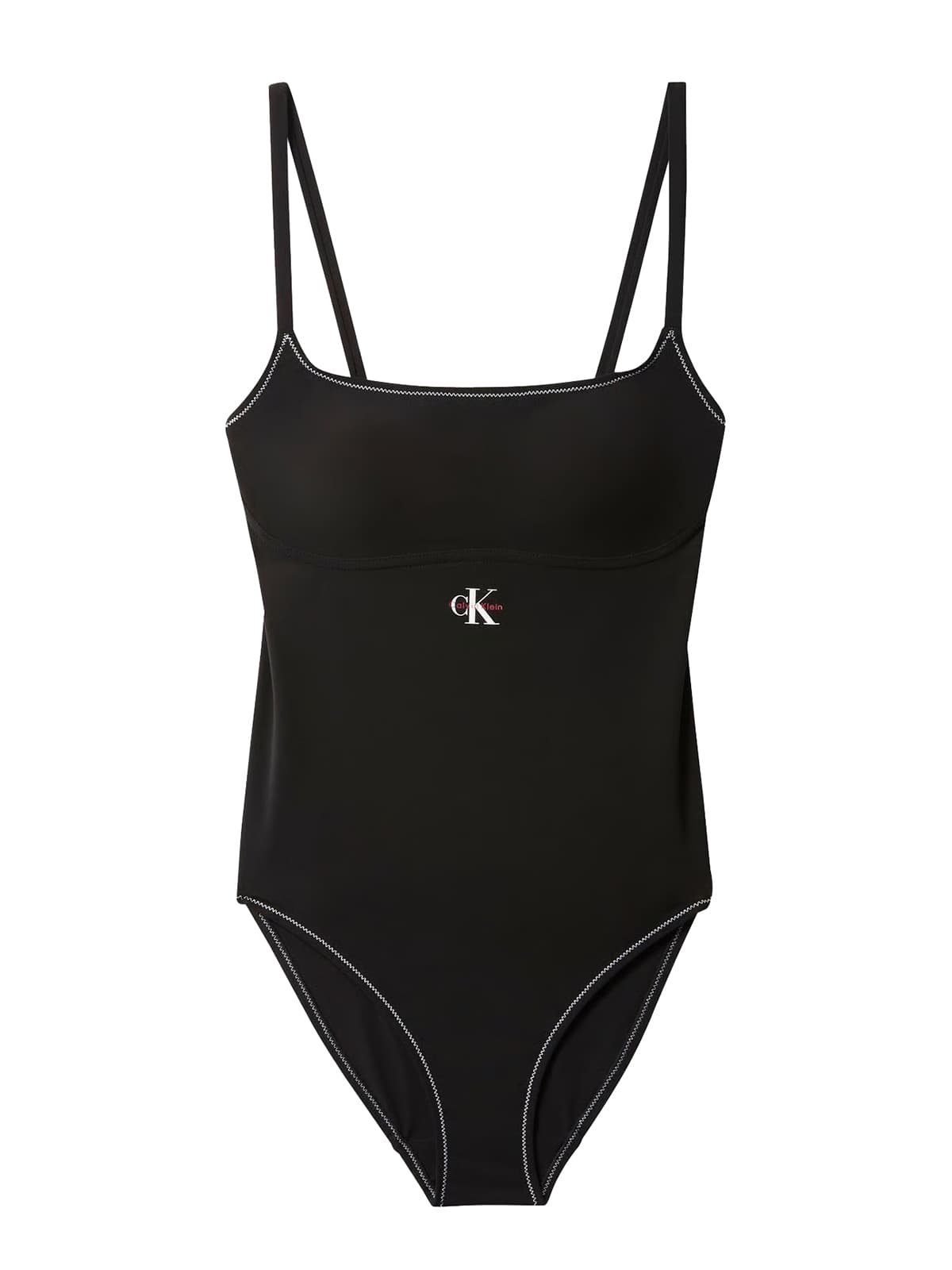 Women's One-Piece Swimsuits Calvin Klein Black