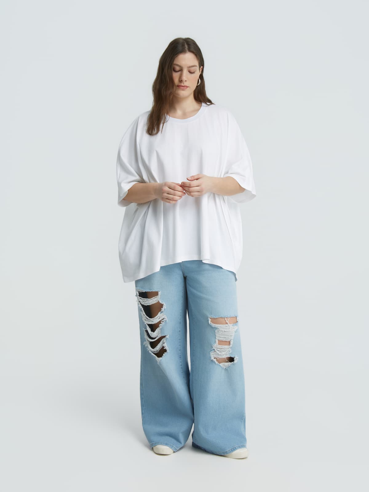 Women's T-Shirts Mat Fashion White