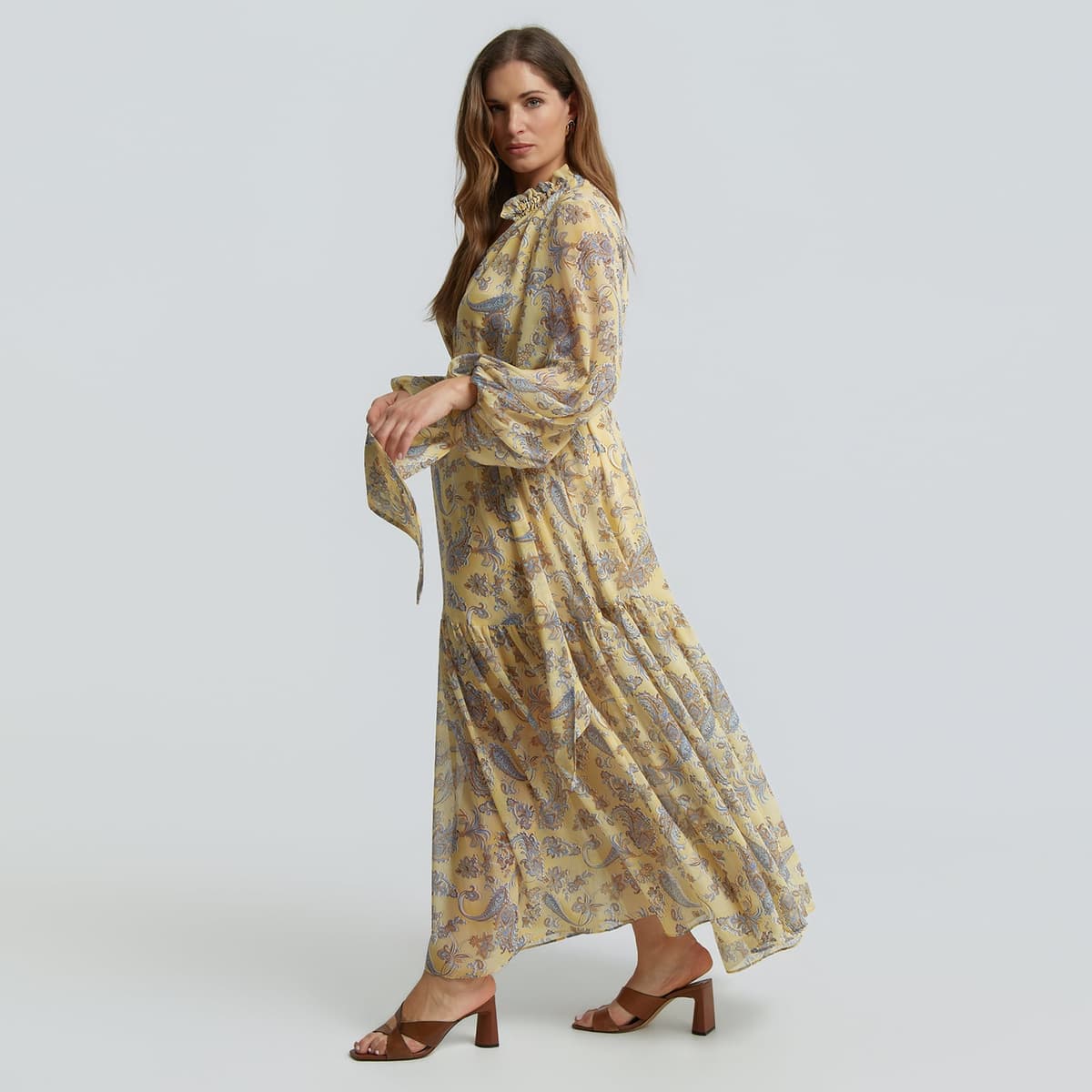 Women's Maxi Dresses Mat Fashion Yellow