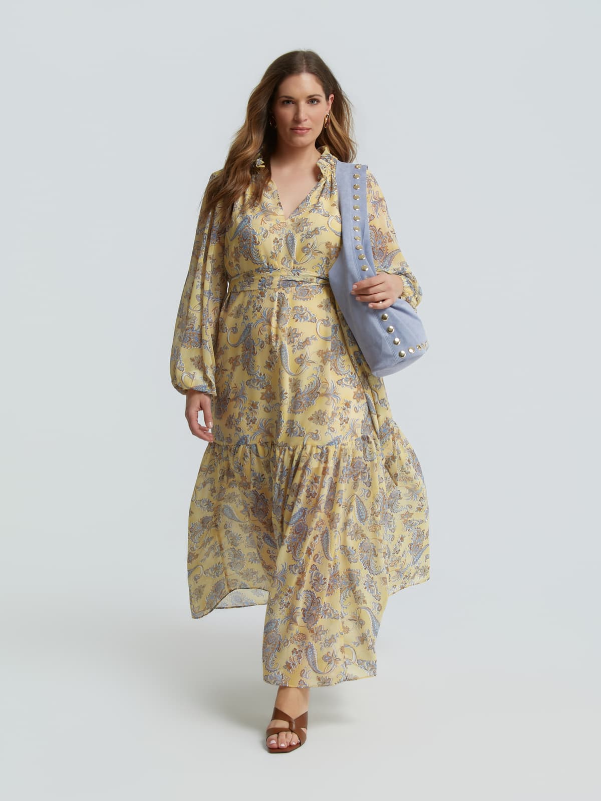 Women's Maxi Dresses Mat Fashion Yellow